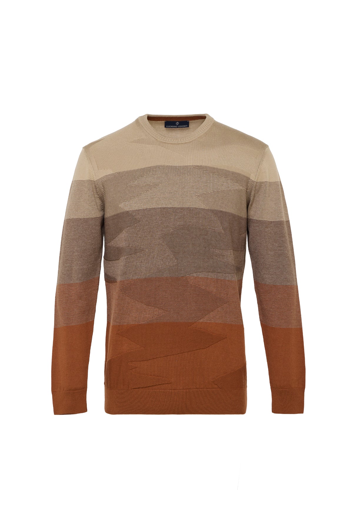 Zig Zag Crew Neck Sweater
