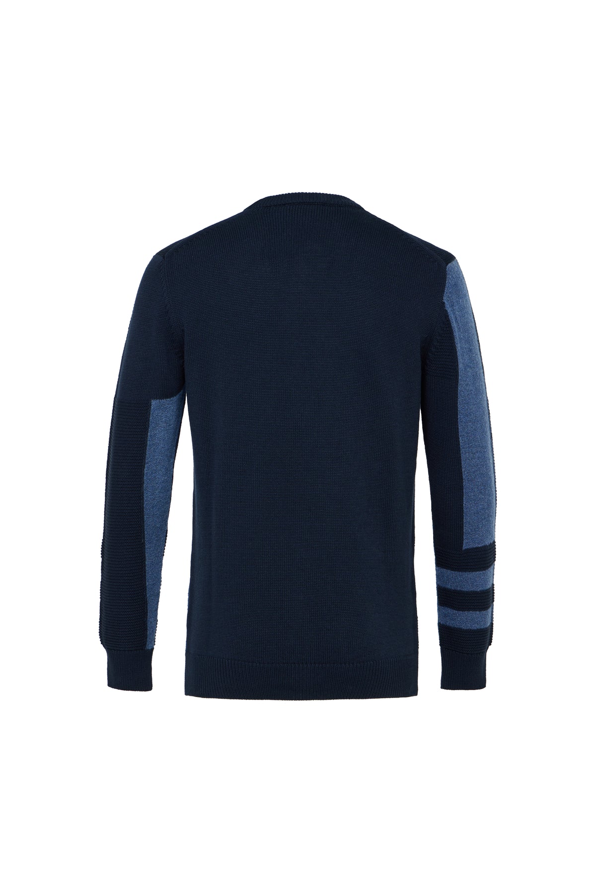 Patched Crew Neck Sweater