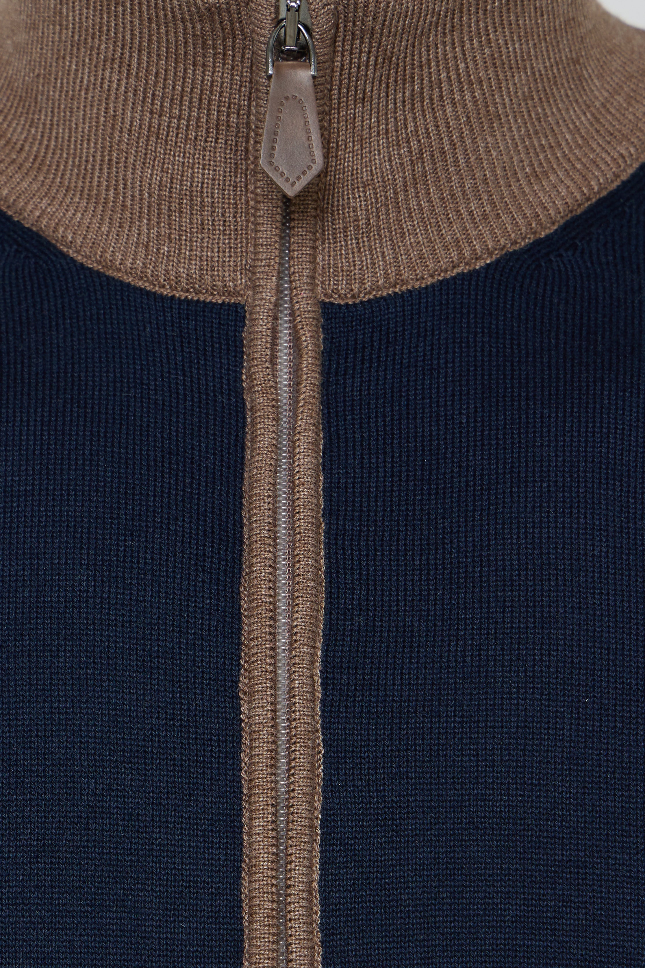 Double Full Zip Sweater