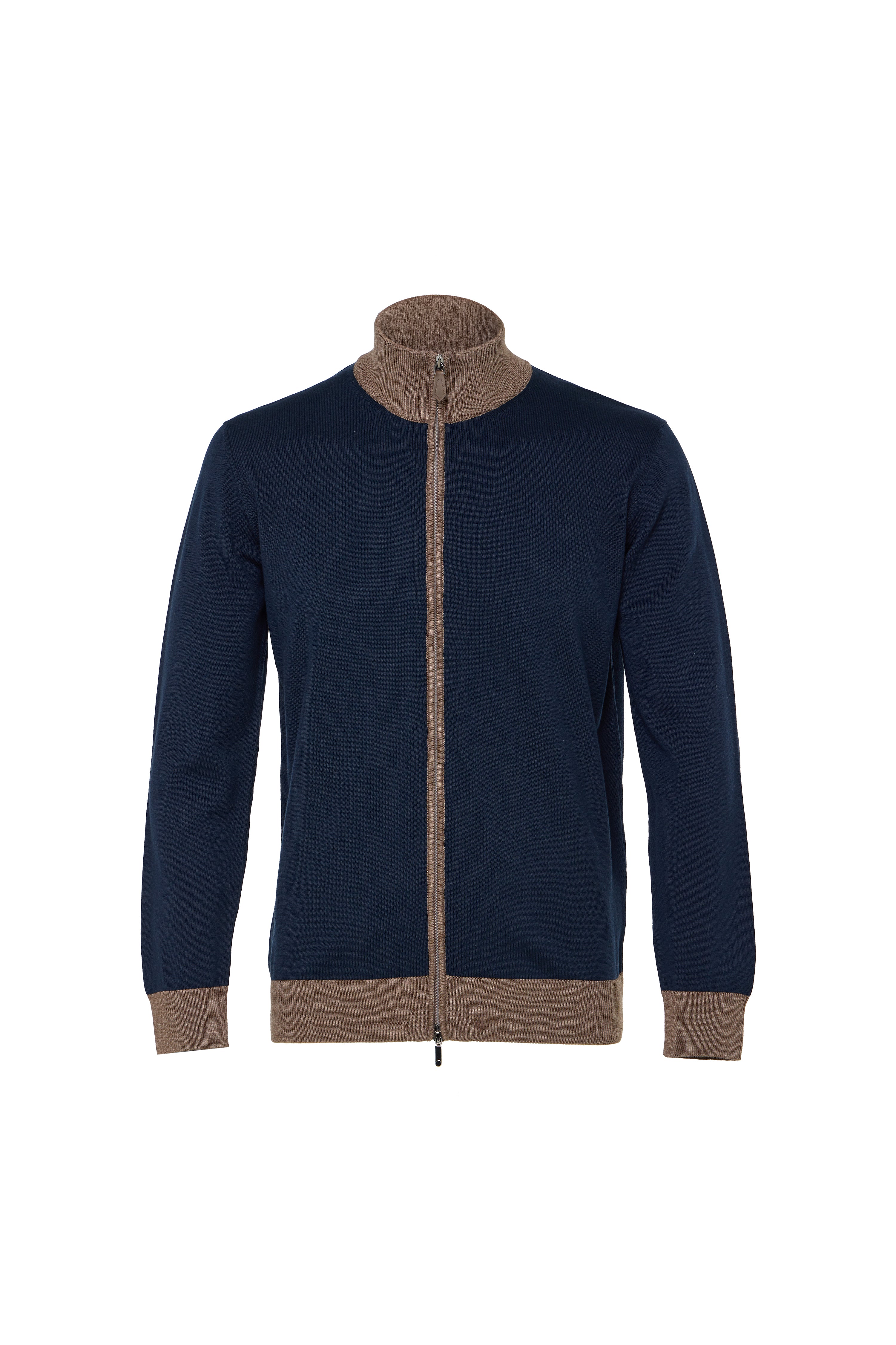Double Full Zip Sweater
