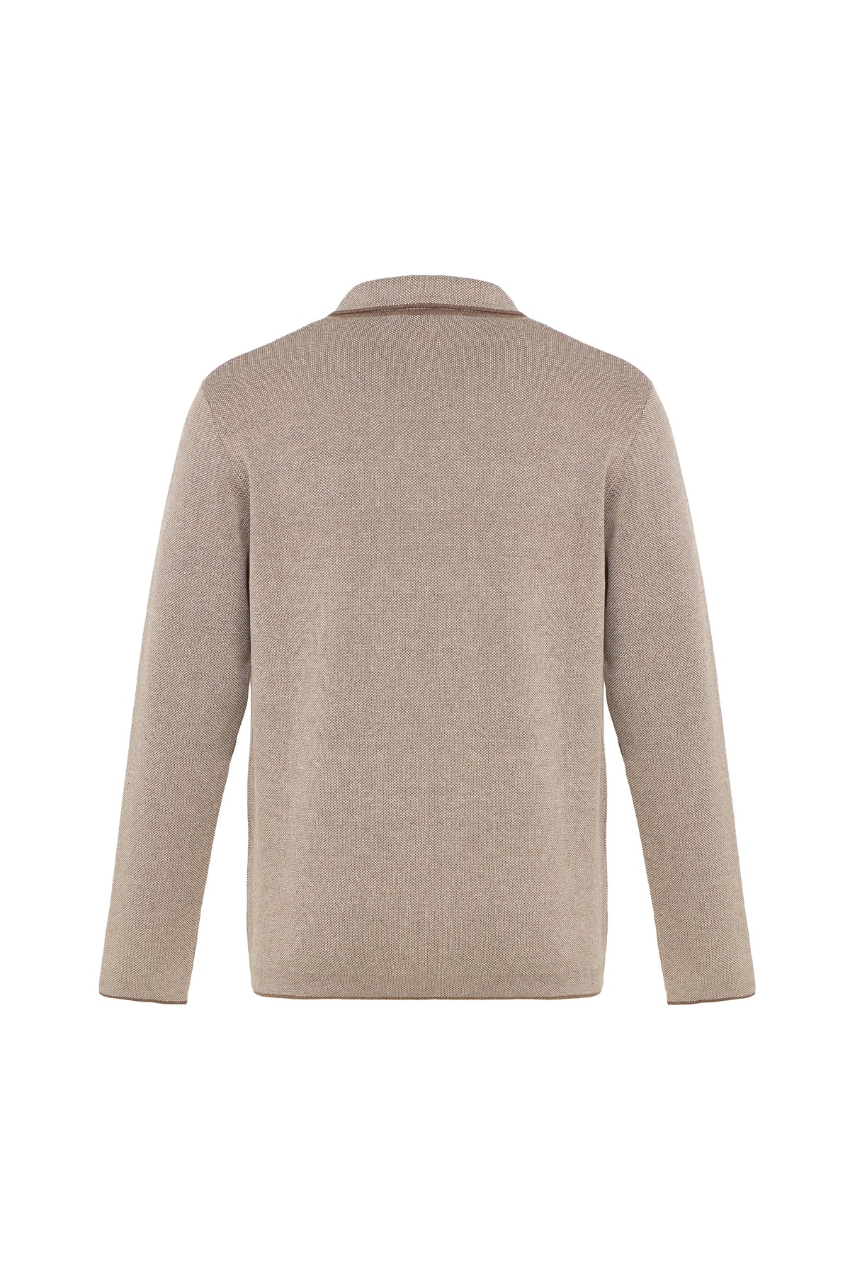 2-Button Textured Sweater Jacket