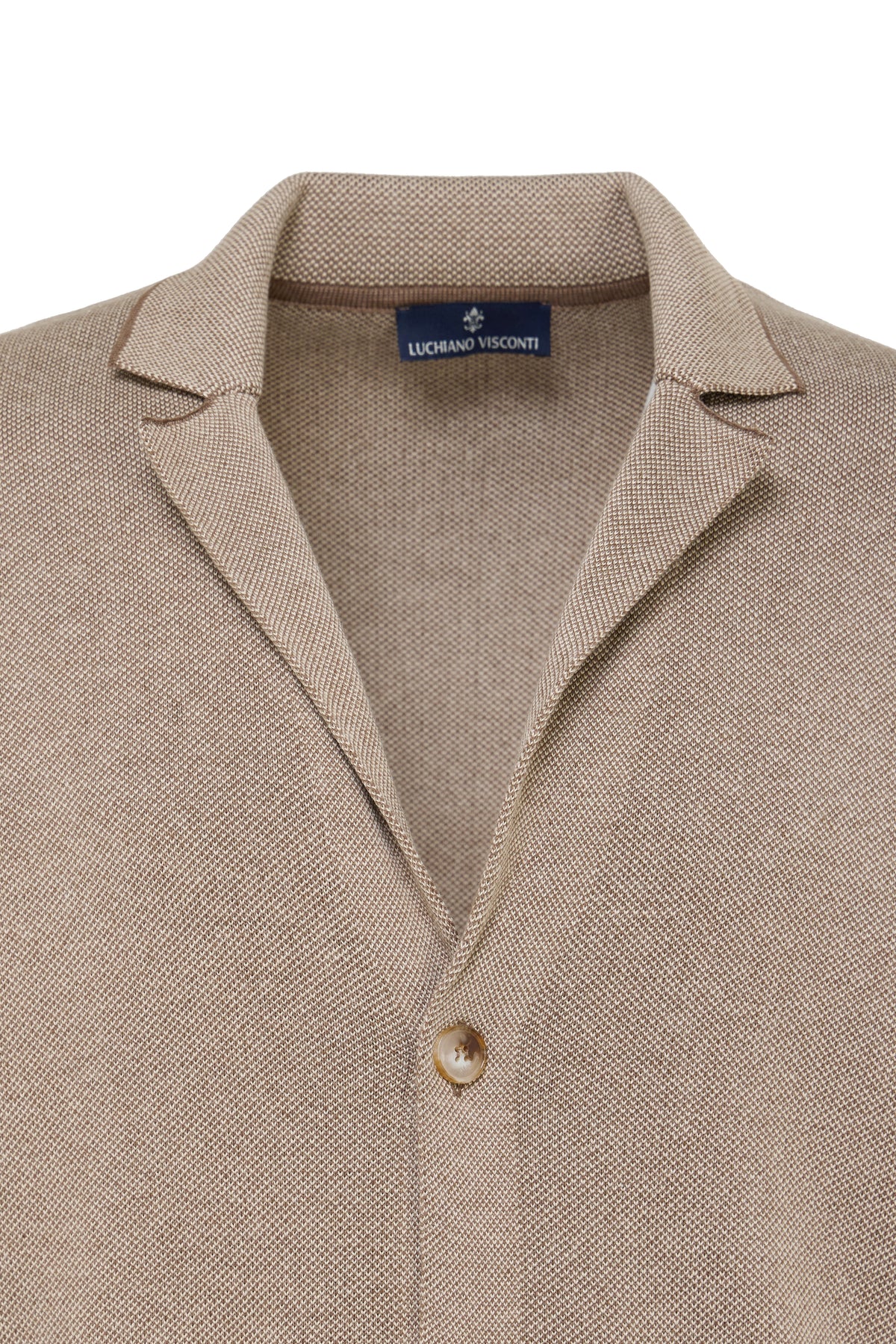 2-Button Textured Sweater Jacket