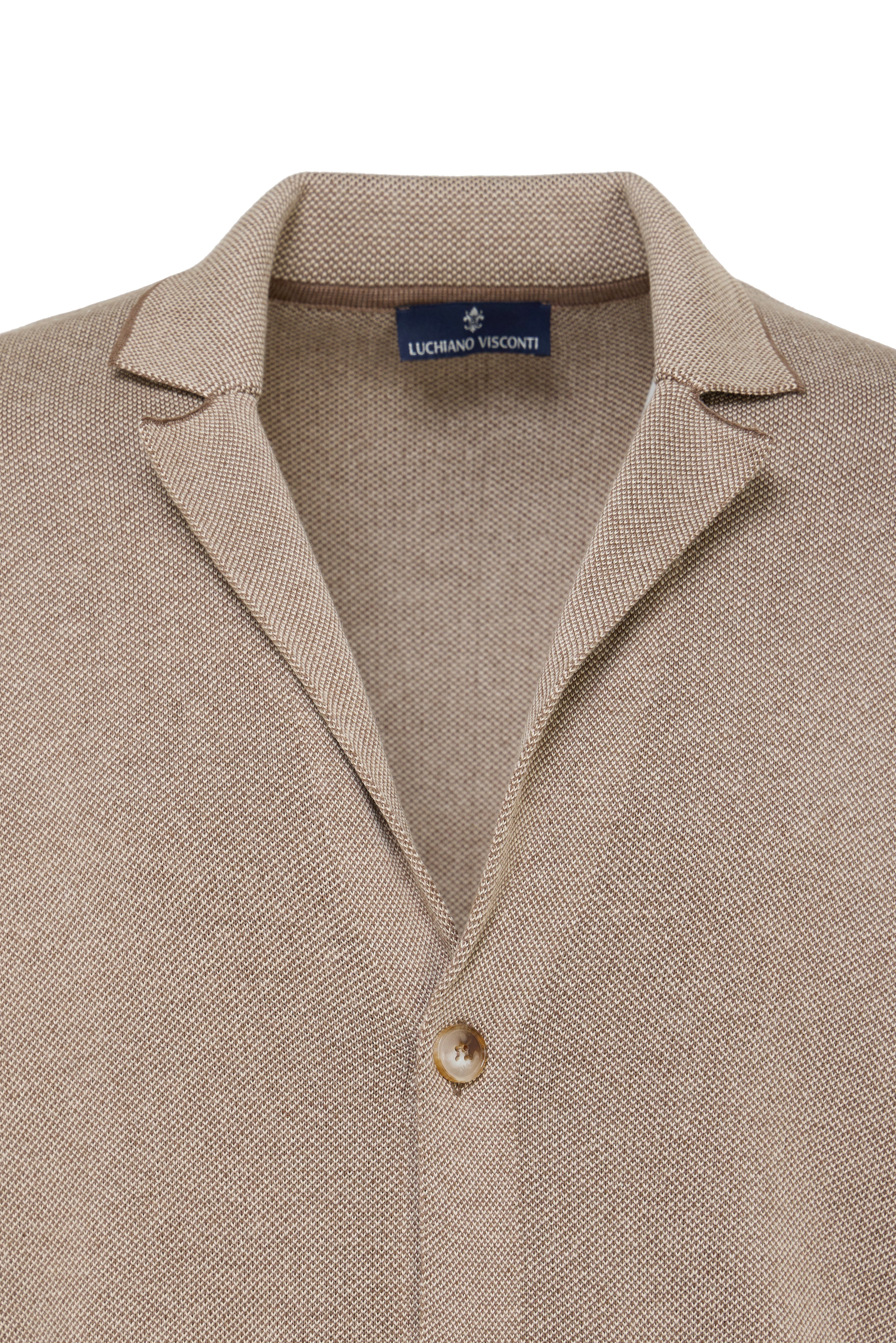 2-Button Textured Sweater Jacket