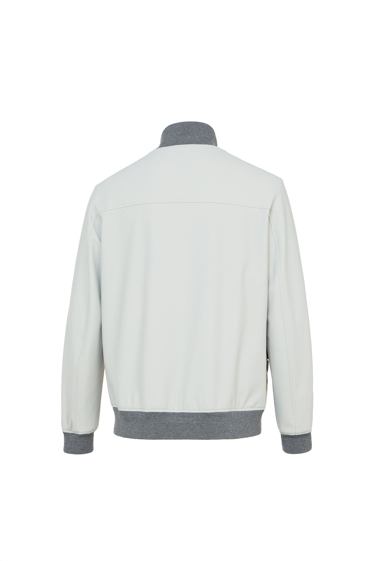 Techno Bomber Jacket in Faux Suede