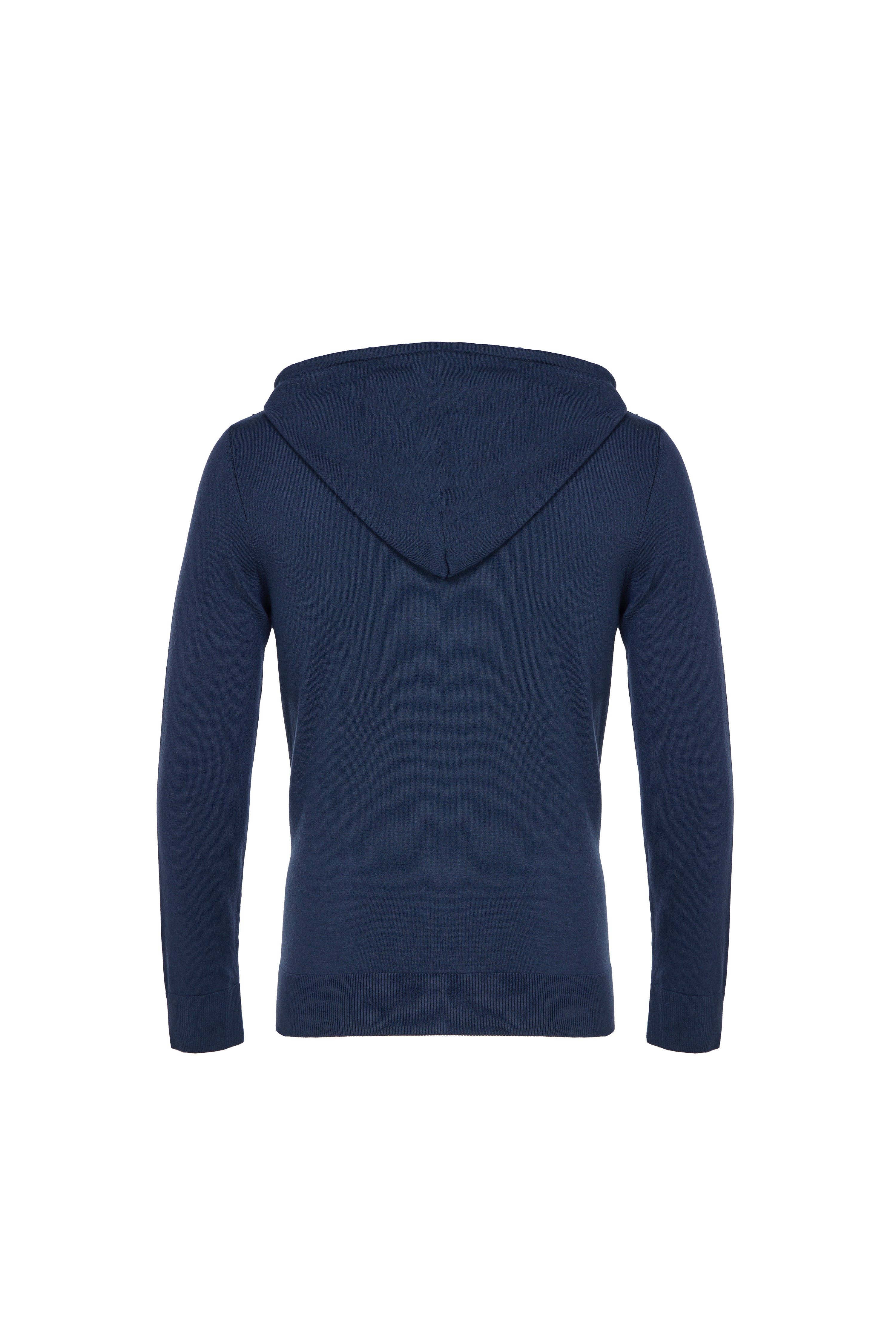 Faux Suede Stretch Hoodie Jacket in Chocolate Brown