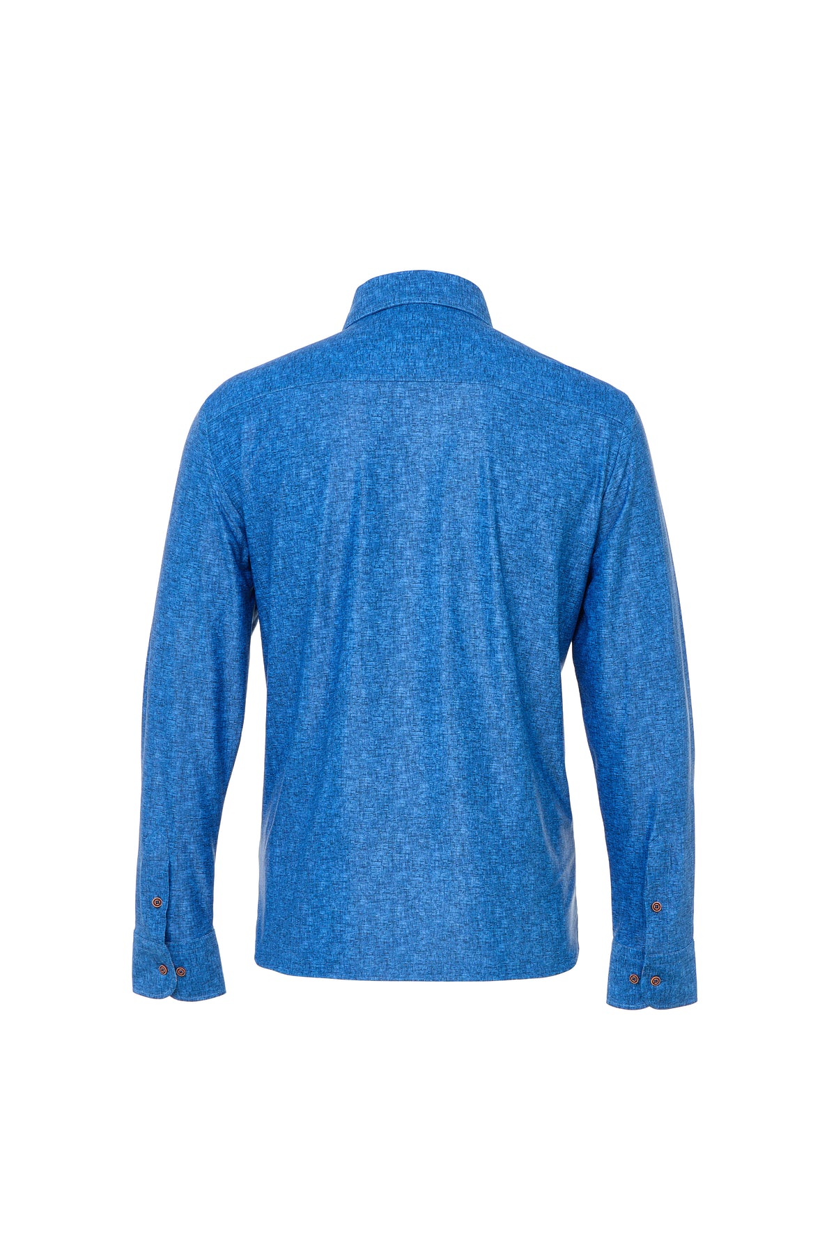 French Blue Reversible Geo Diamond Print Shirt