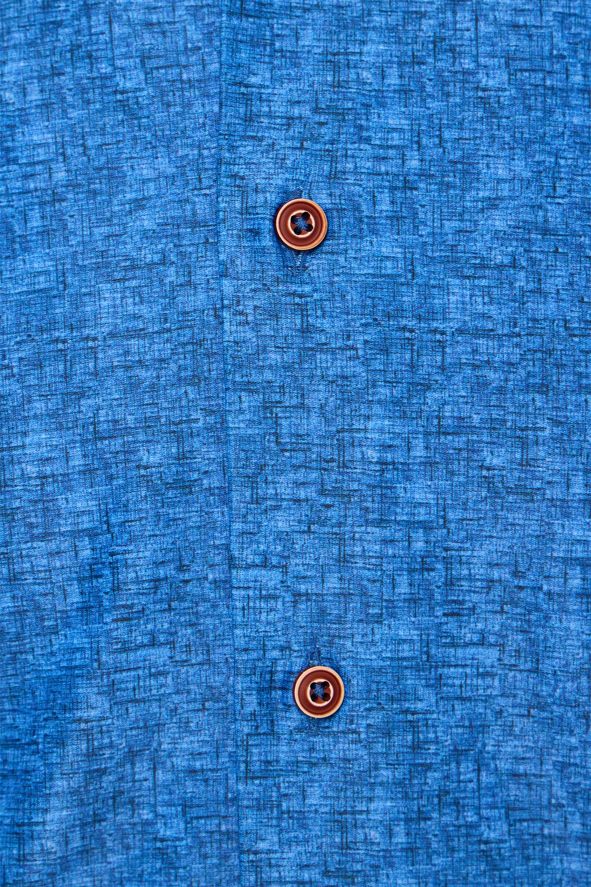 French Blue Reversible Geo Diamond Print Shirt