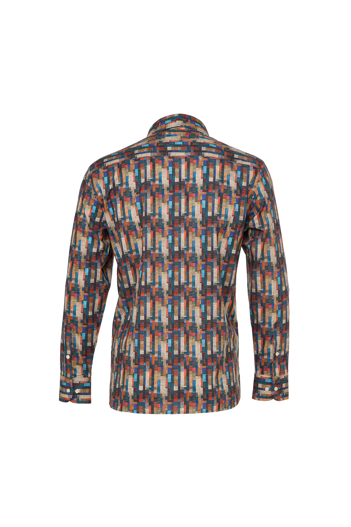 Multi Shape Geo Abstract Button Down Shirt