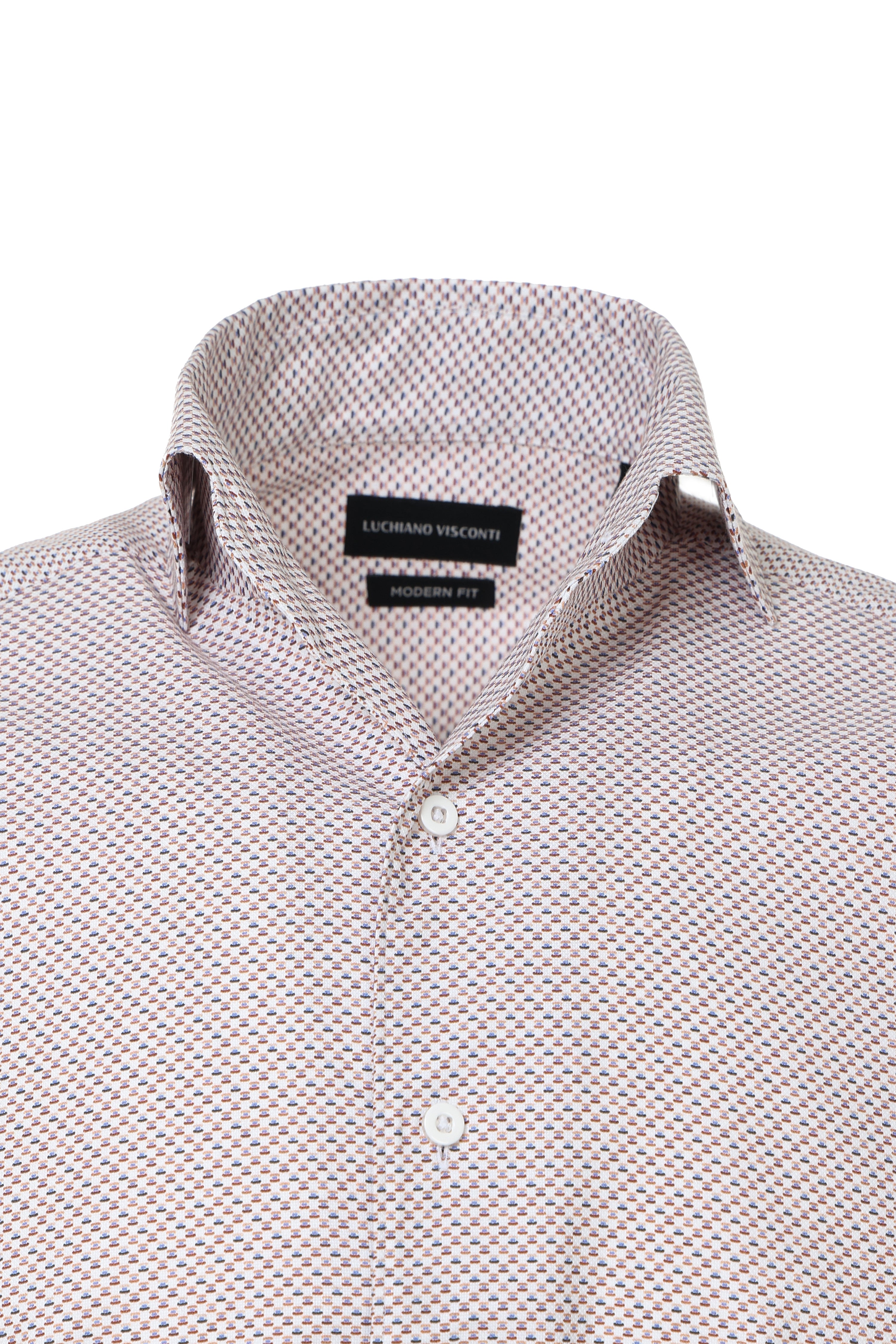 Abstract Brushed Multi Print Shirt