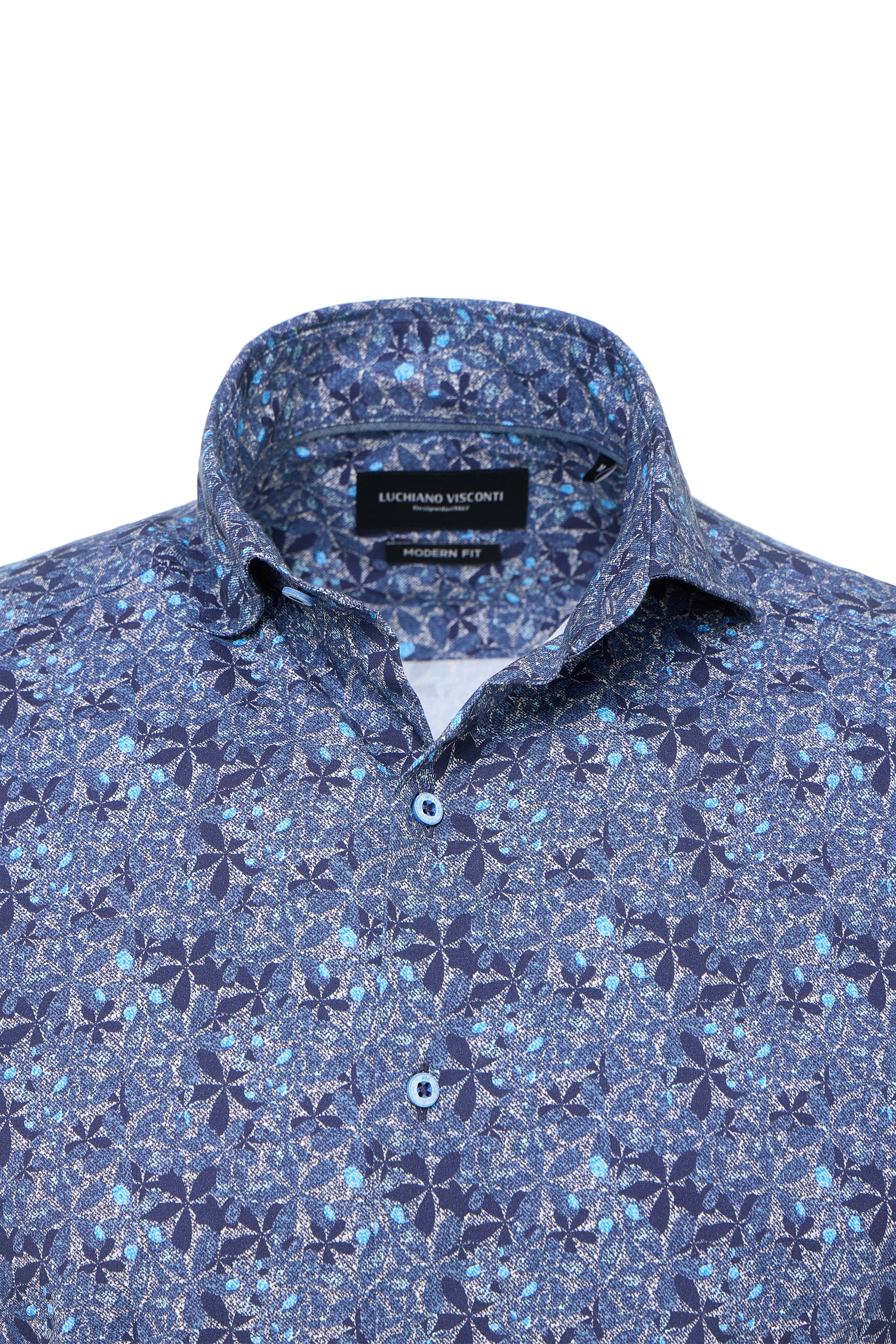 Multi Floral Abstract Print Shirt