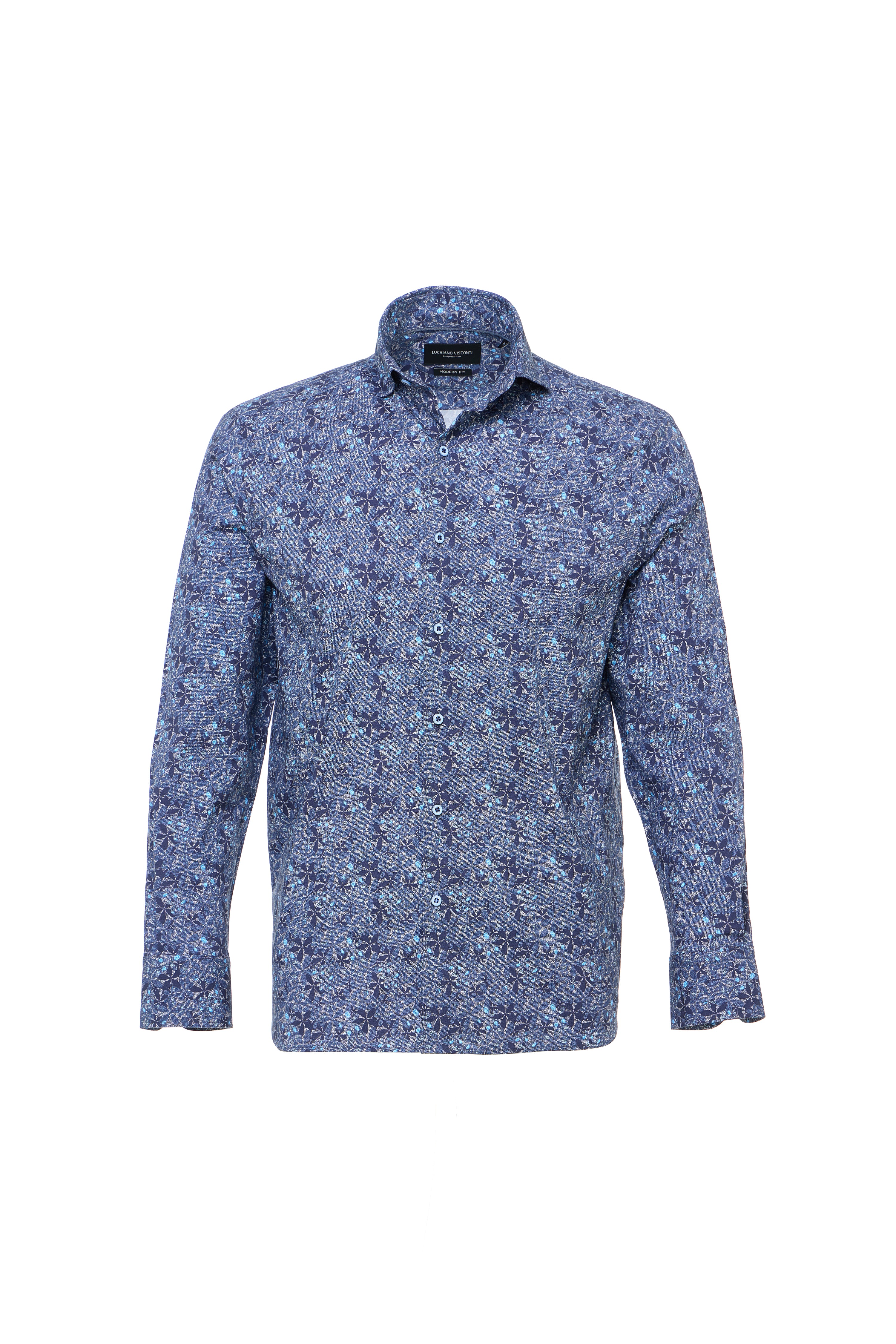 Multi Floral Abstract Print Shirt