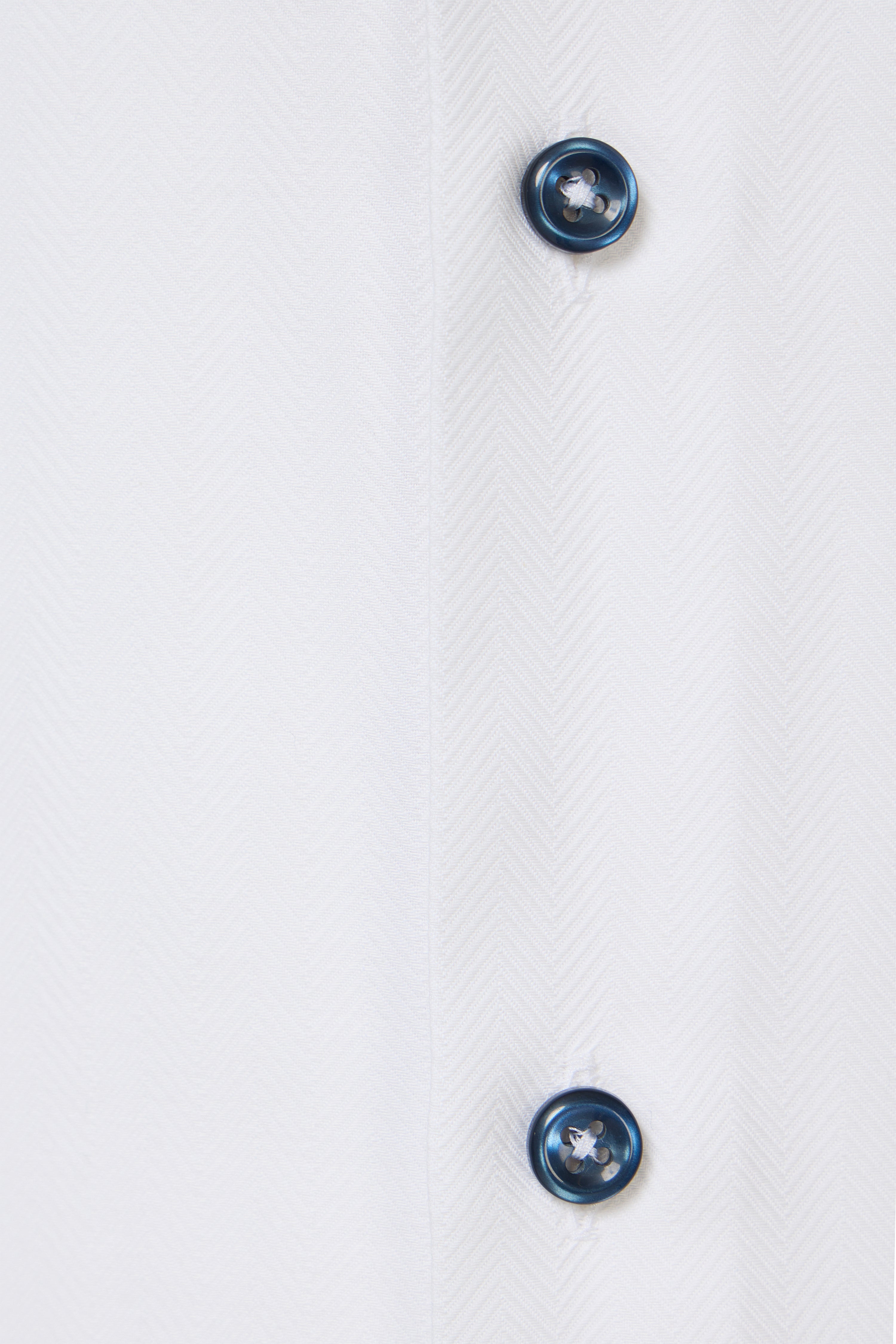 White Herringbone Dress Shirt