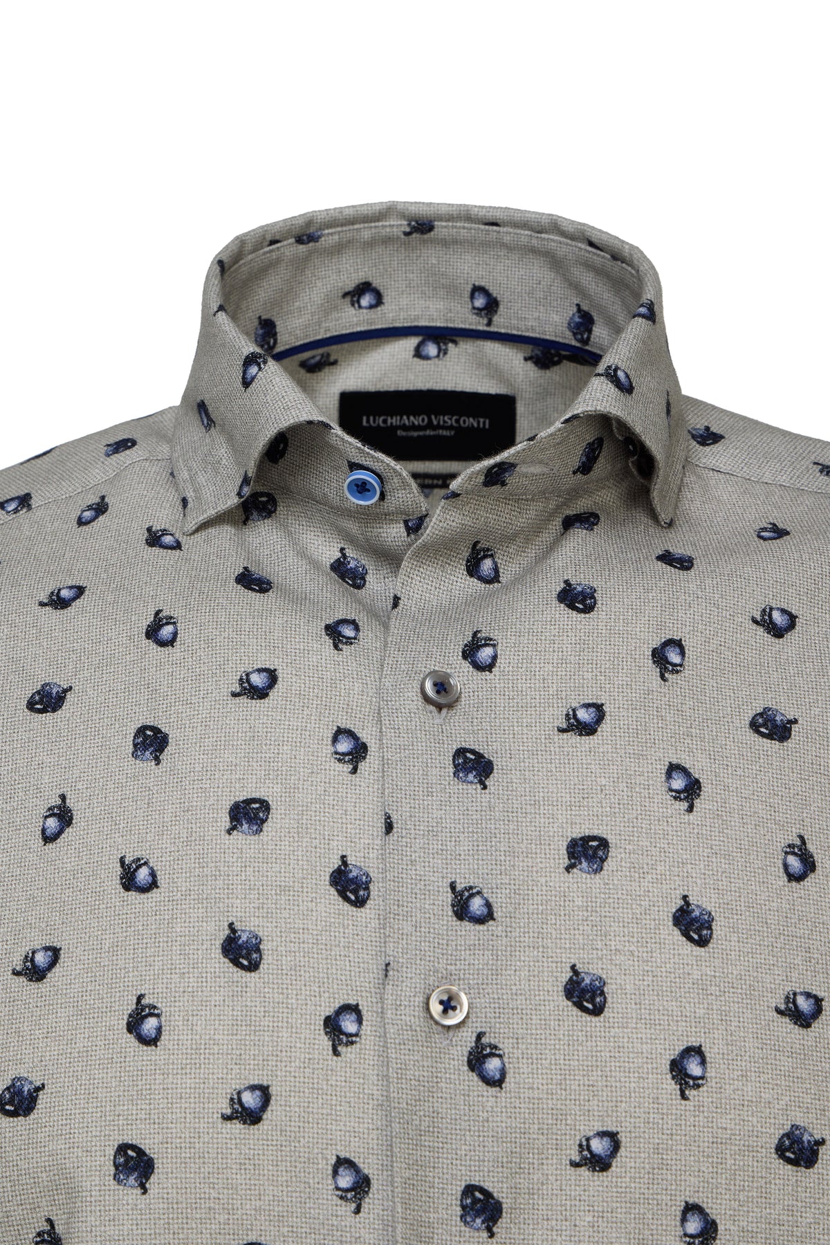Acorn Print Gingham Shirt