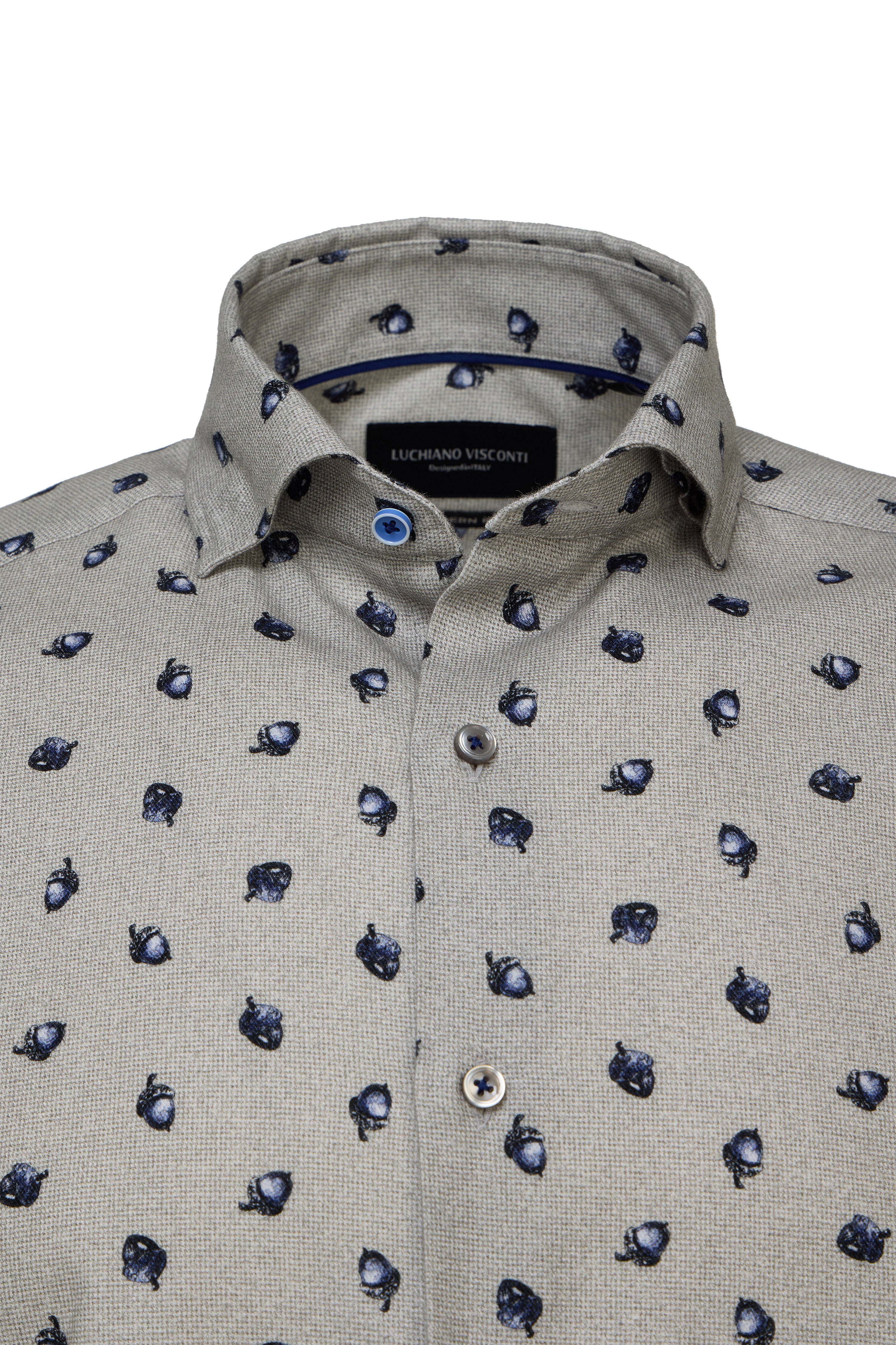 Acorn Print Gingham Shirt