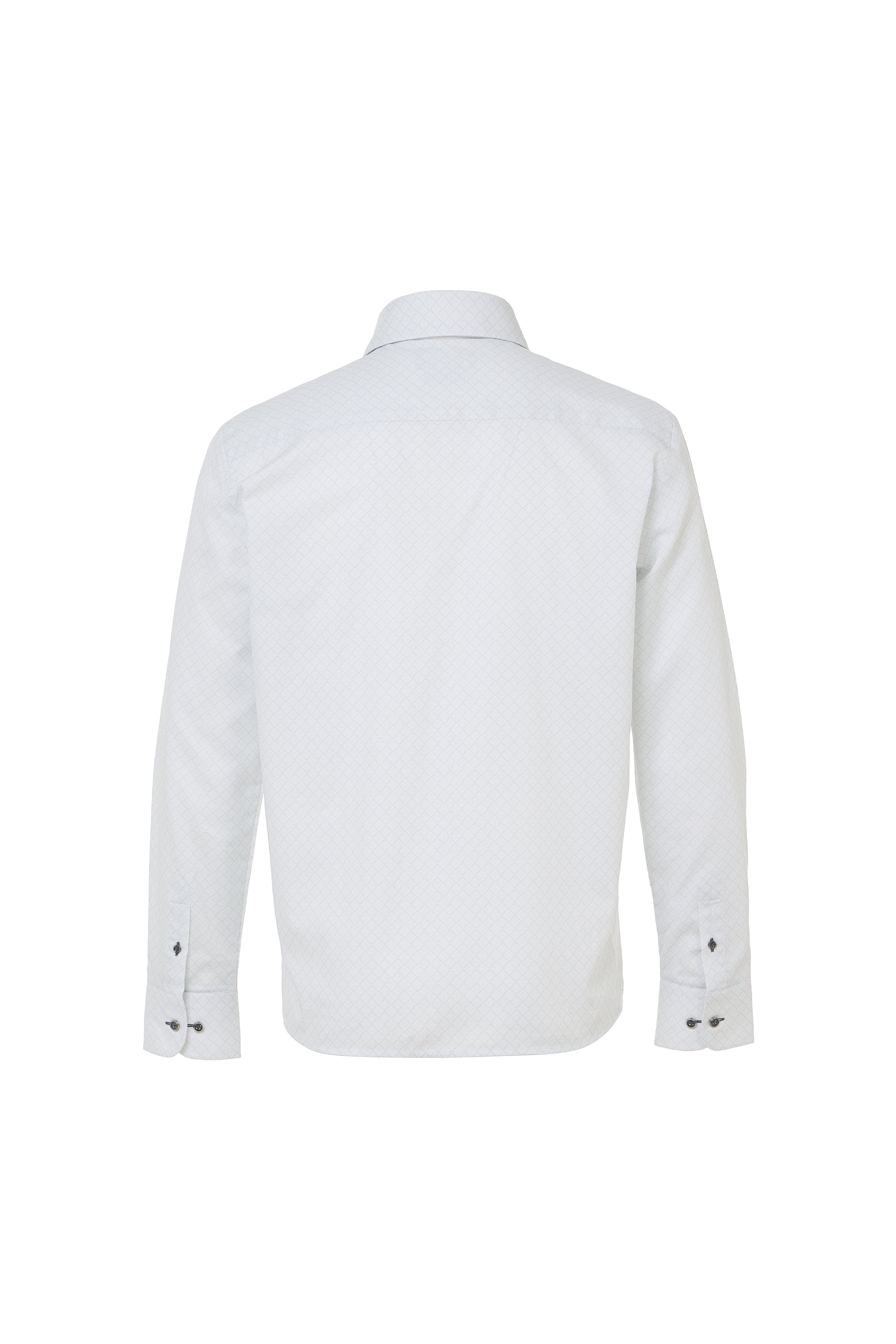 Oxford Dobby Geo Print Button Down Shirt