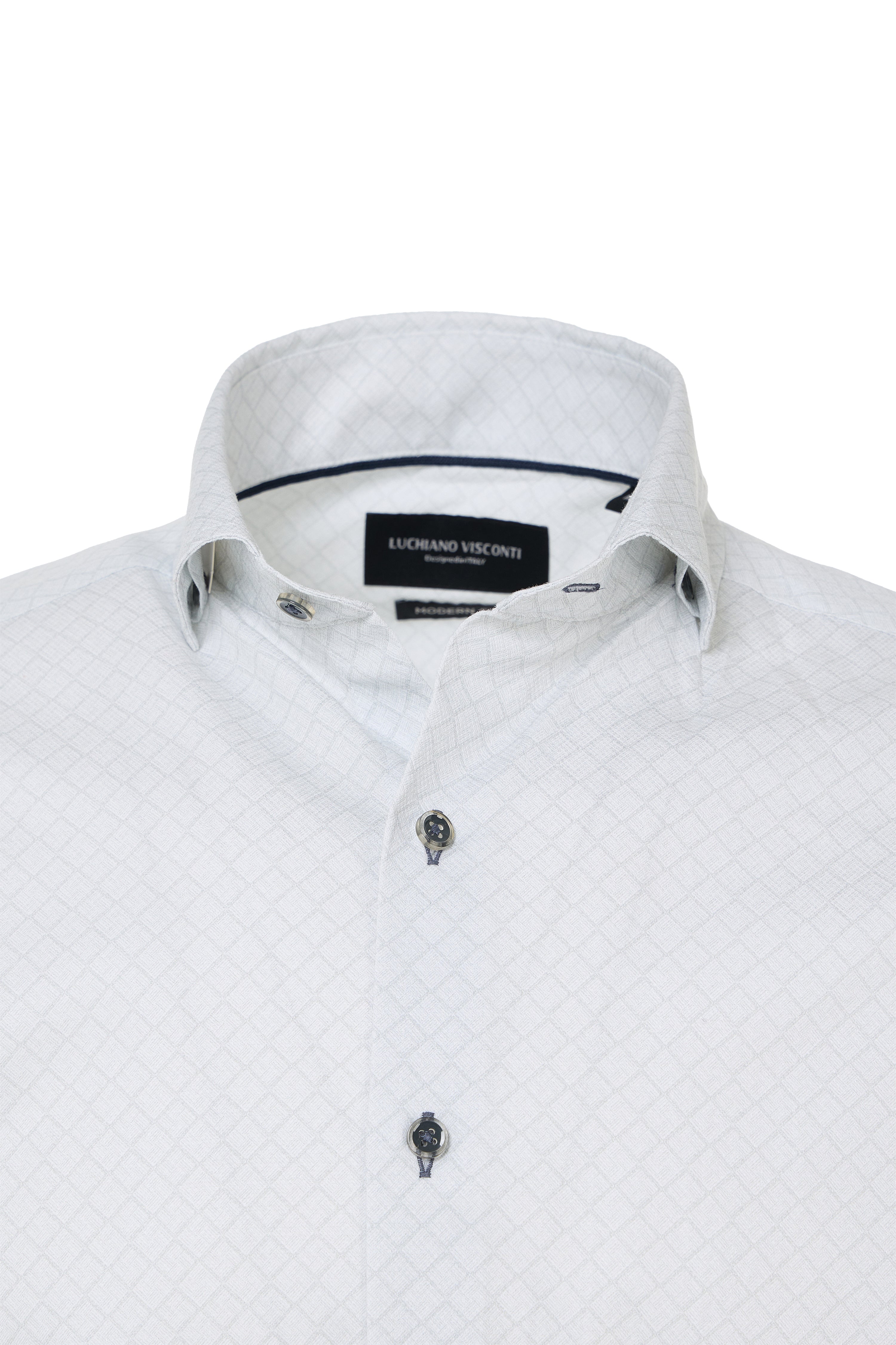 Oxford Dobby Geo Print Button Down Shirt
