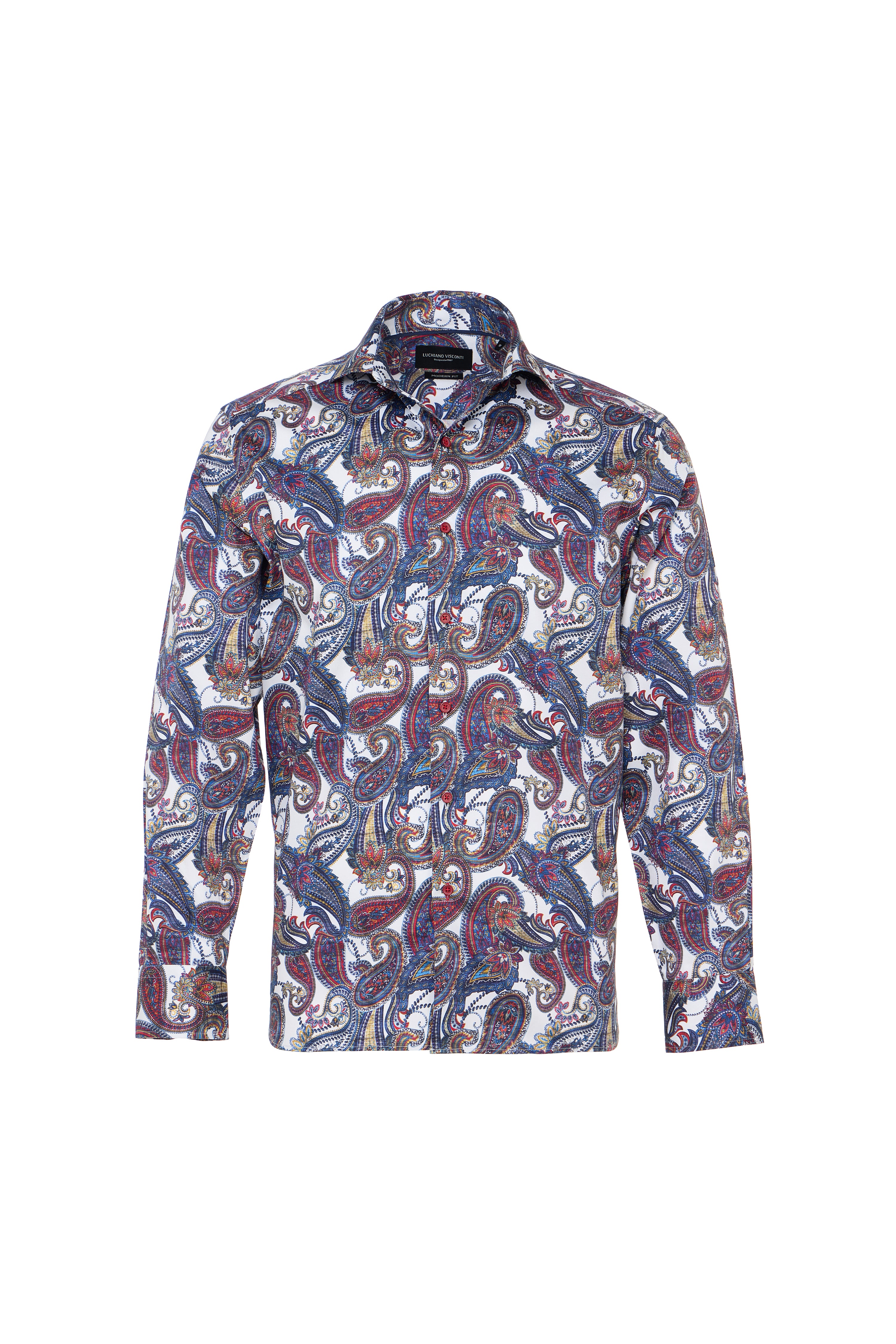 multicolor Paisley Organic Cotton Button Down Shirt