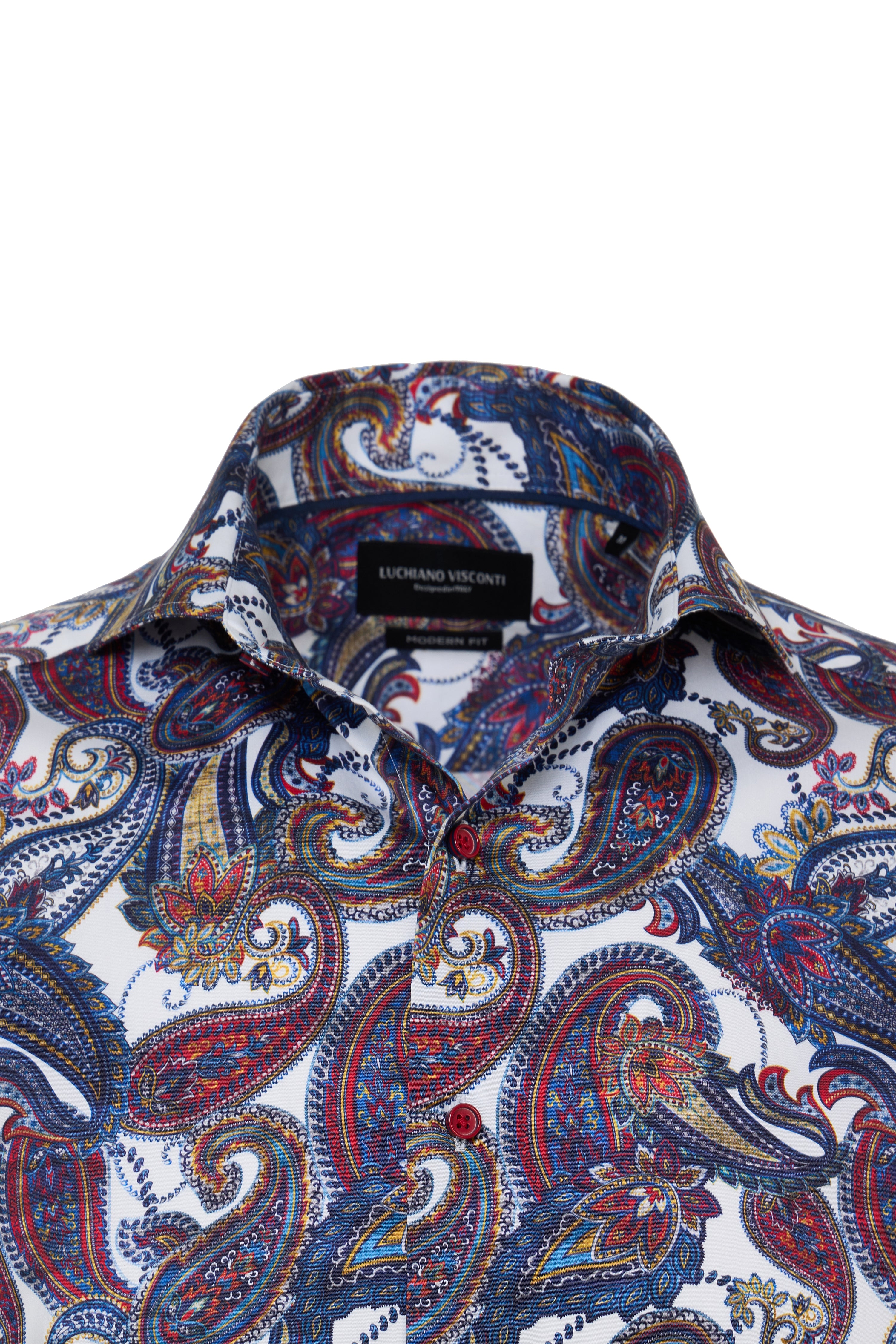 multicolor Paisley Organic Cotton Button Down Shirt