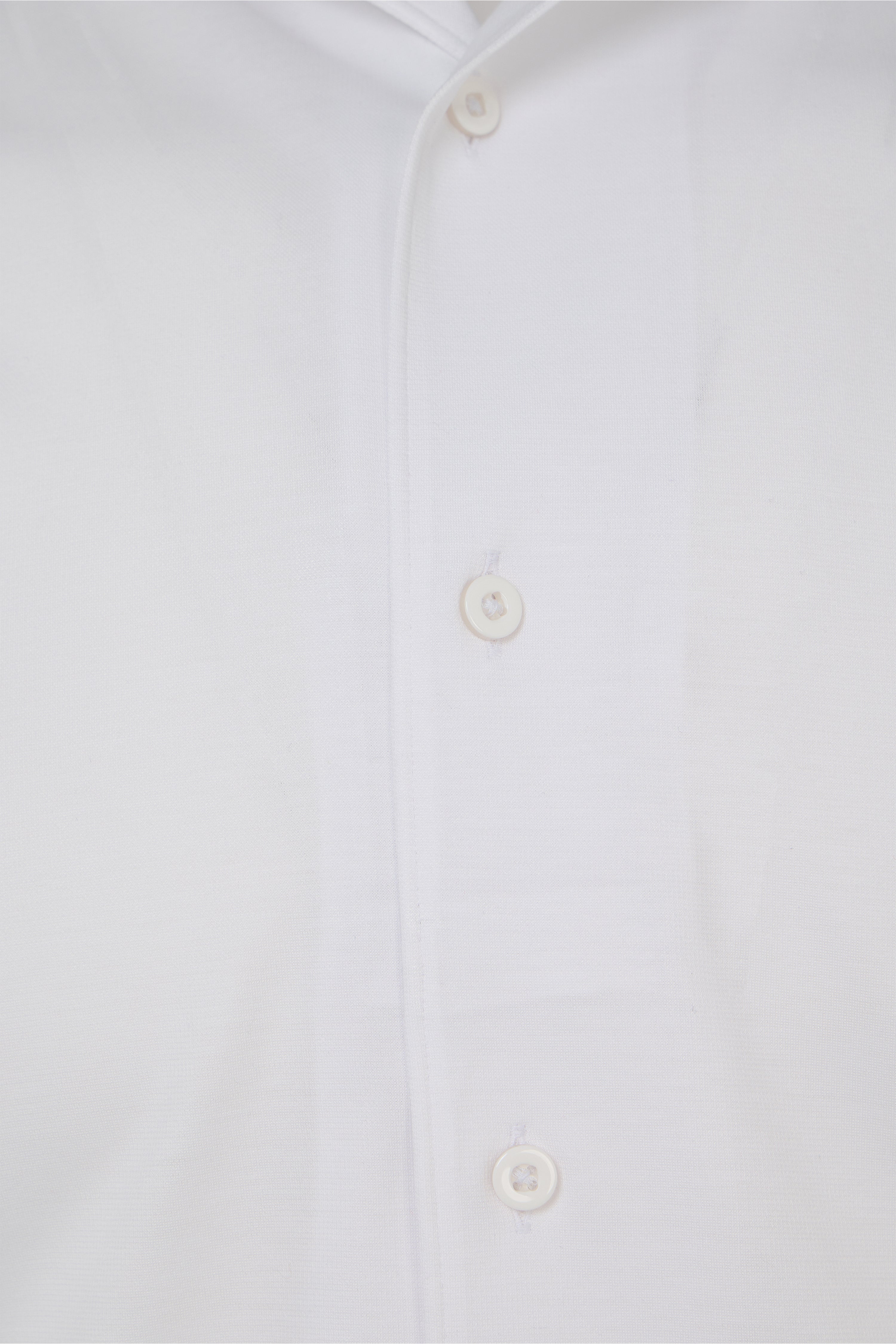 White One-Piece Collar Performance Stretch Shirt