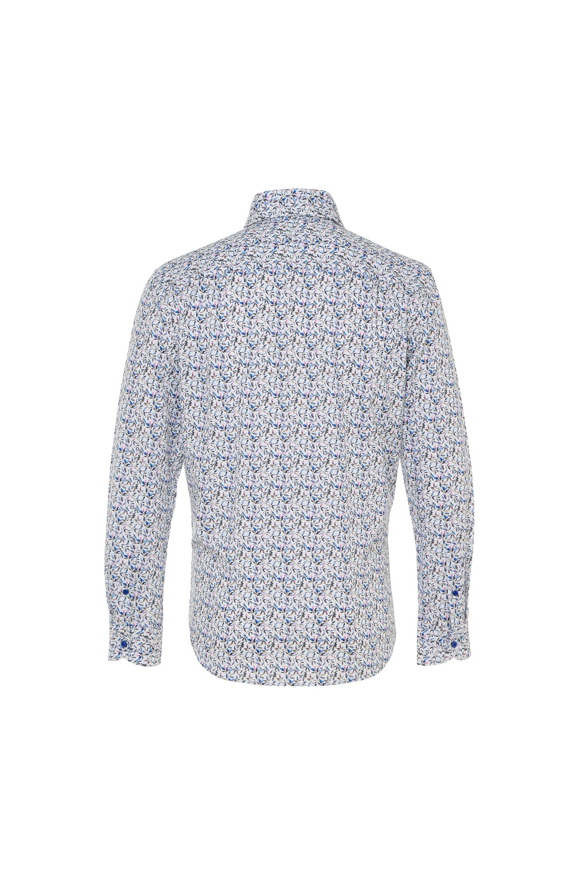 Madre Oxford Geo Print One-Piece Collar Shirt