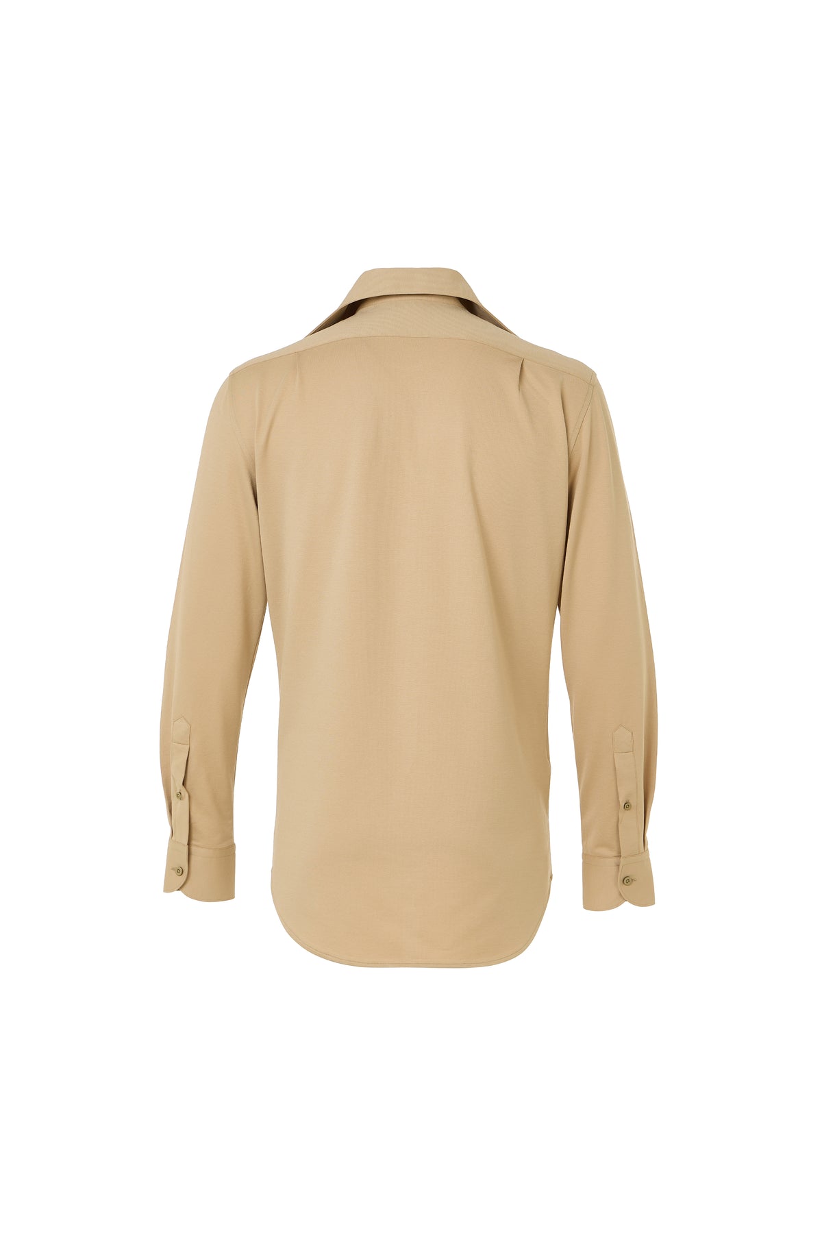 Tan One-Piece Collar Performance Stretch Shirt
