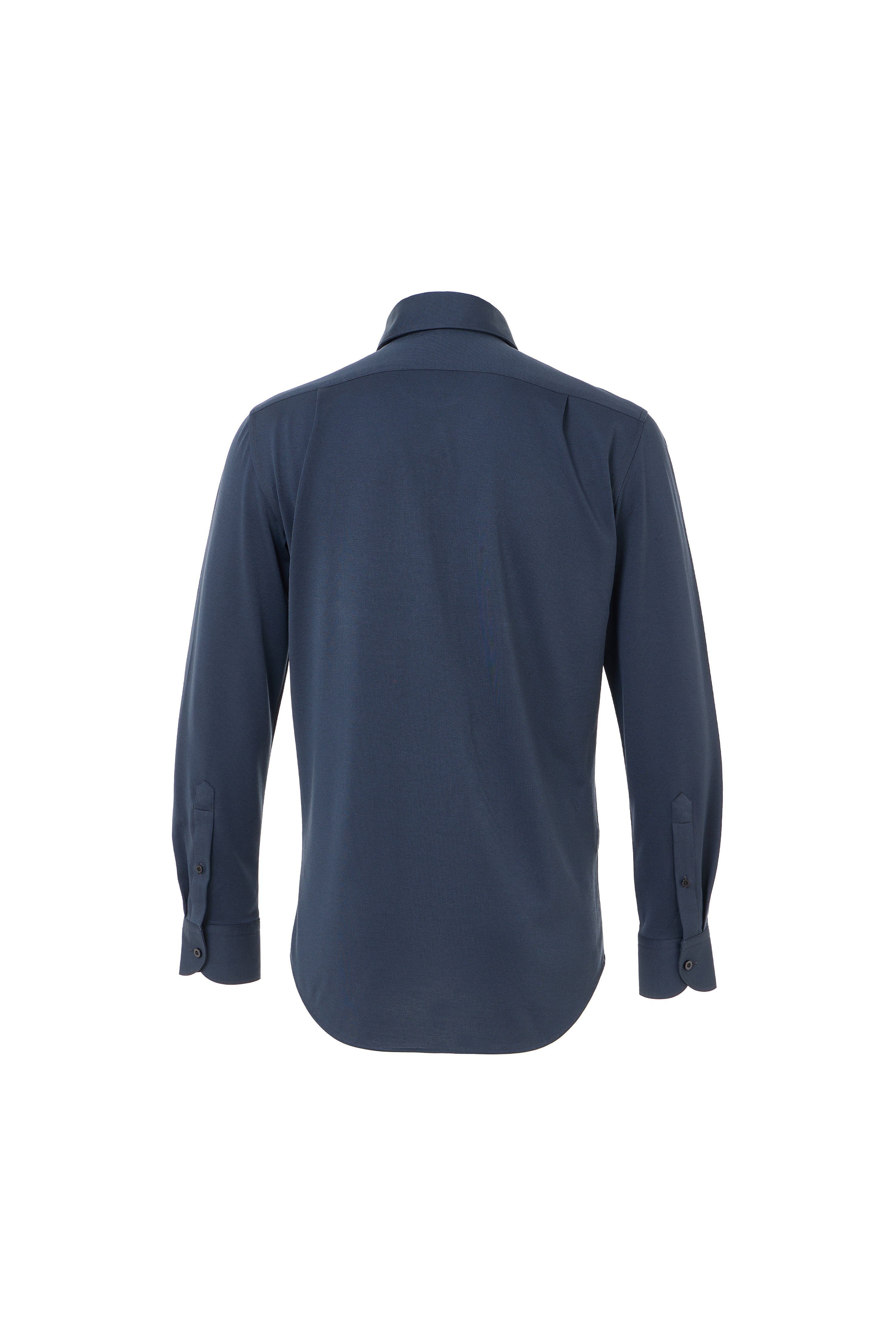 Navy One-Piece Collar Performance Stretch Shirt