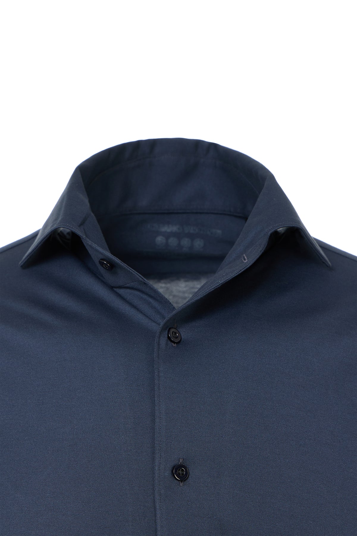 Navy One-Piece Collar Performance Stretch Shirt