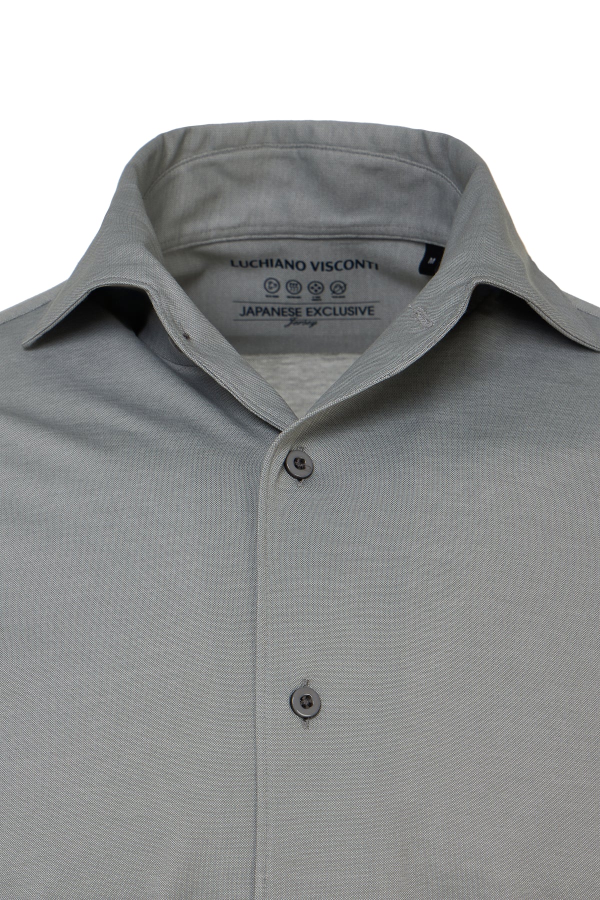 Ash One-Piece Collar Performance Stretch Shirt