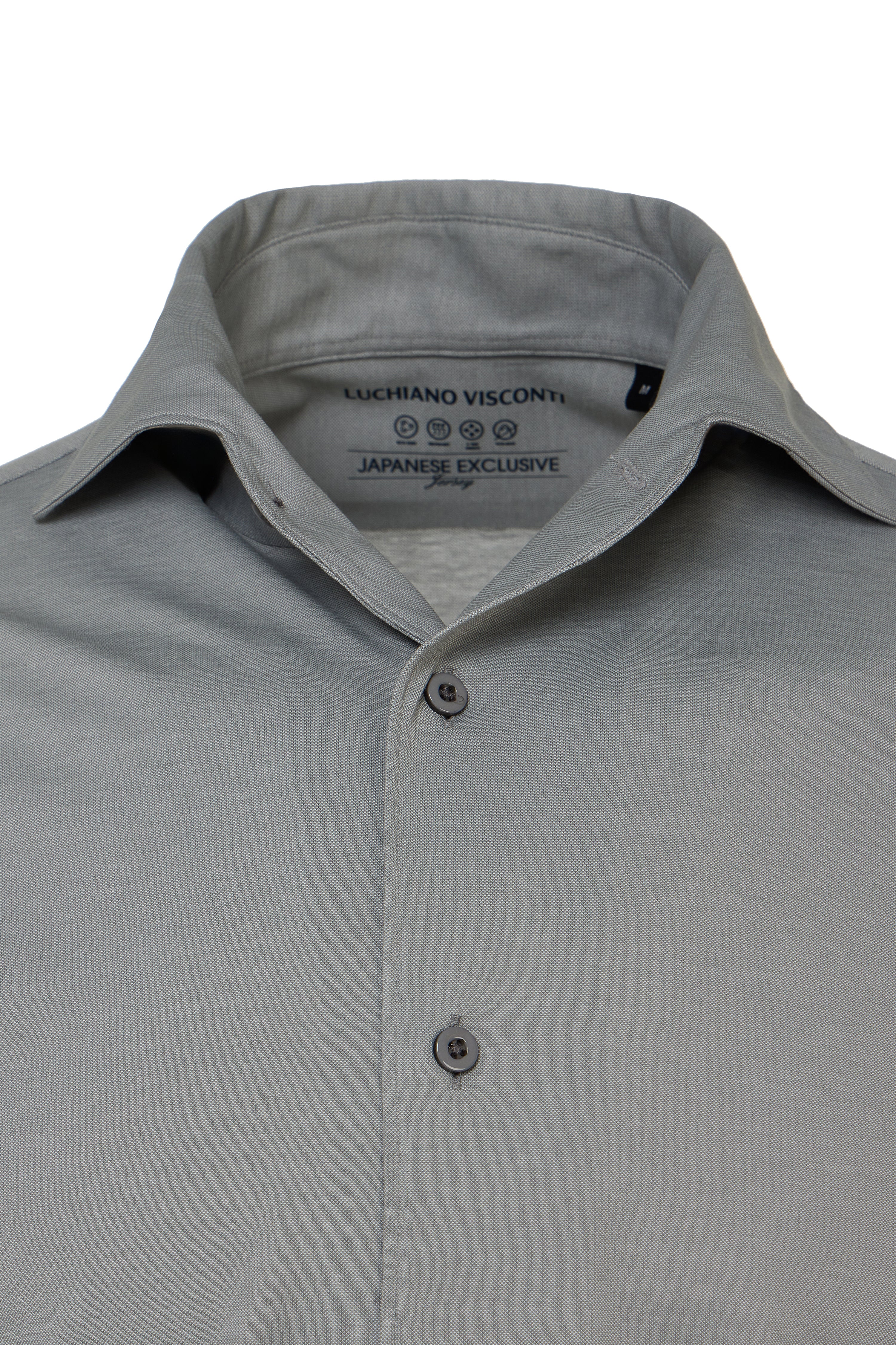 Ash One-Piece Collar Performance Stretch Shirt