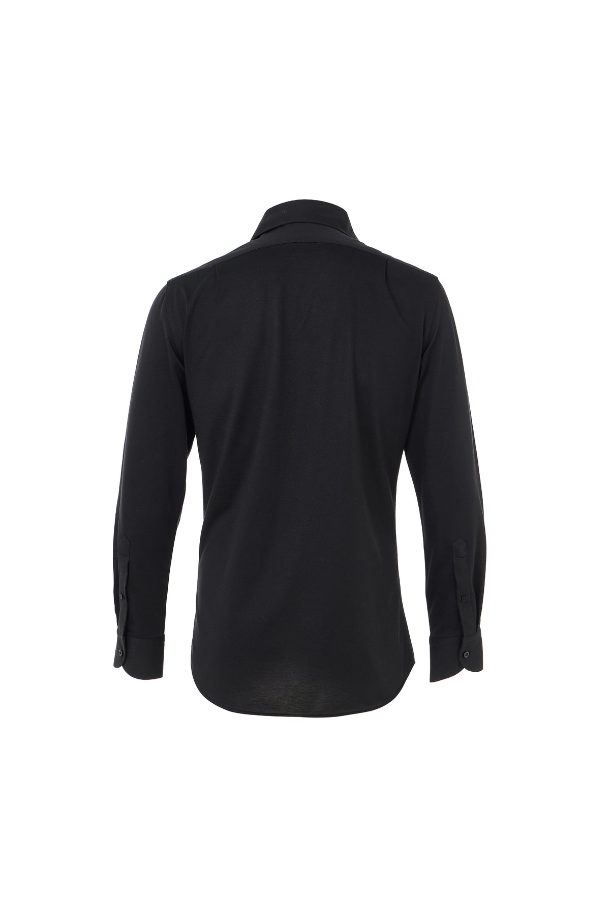 Black One-Piece Collar Performance Stretch Shirt