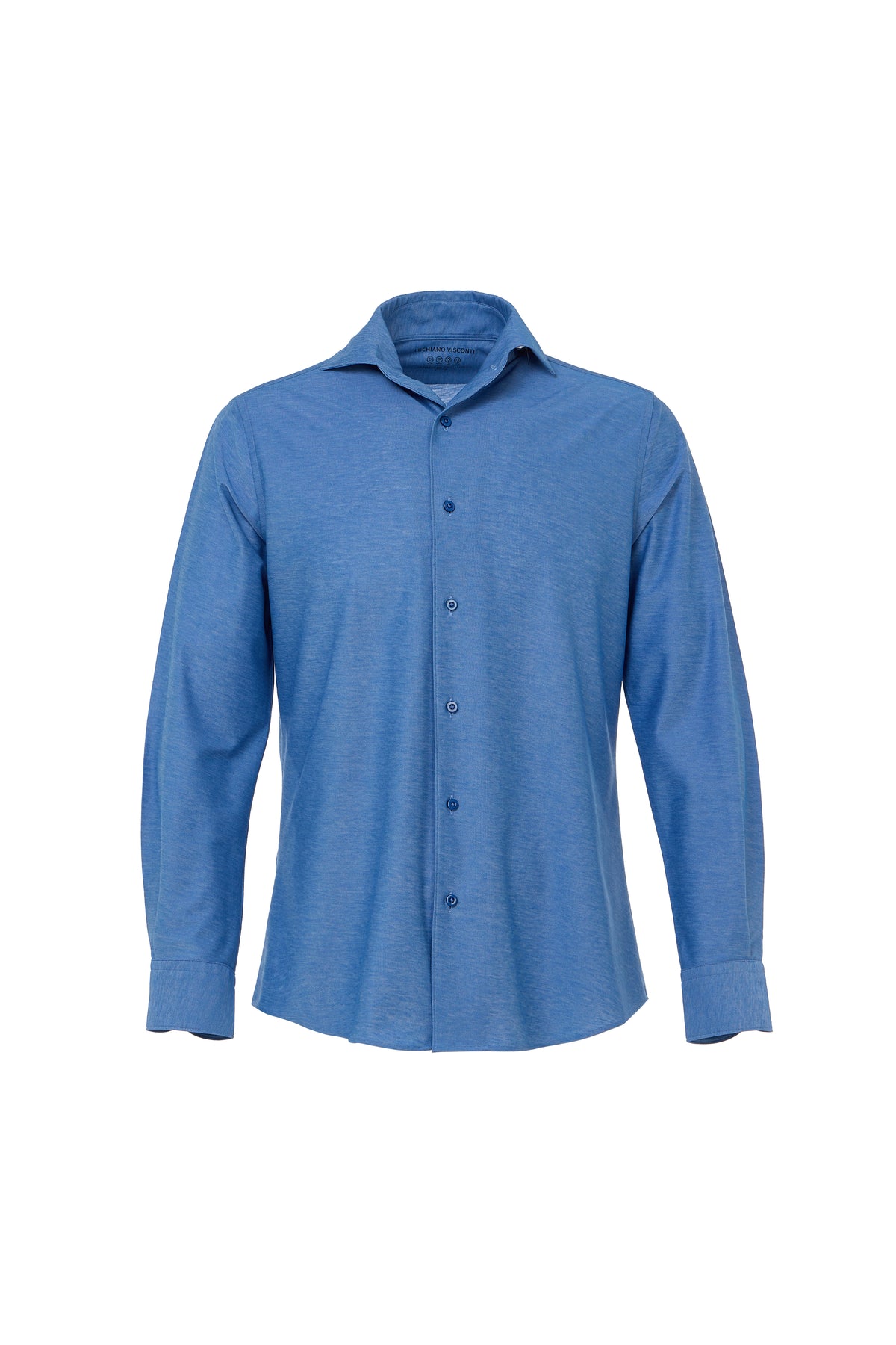 Indigo One-Piece Collar Performance Stretch Shirt