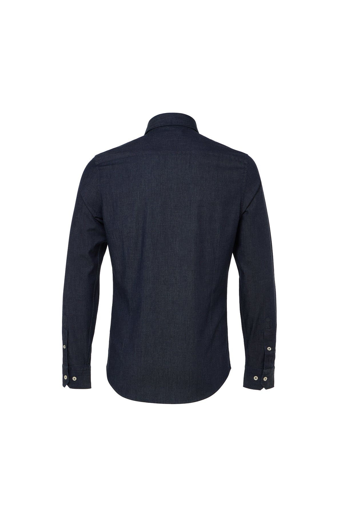 Denim Washed Stretch Button Down Shirt