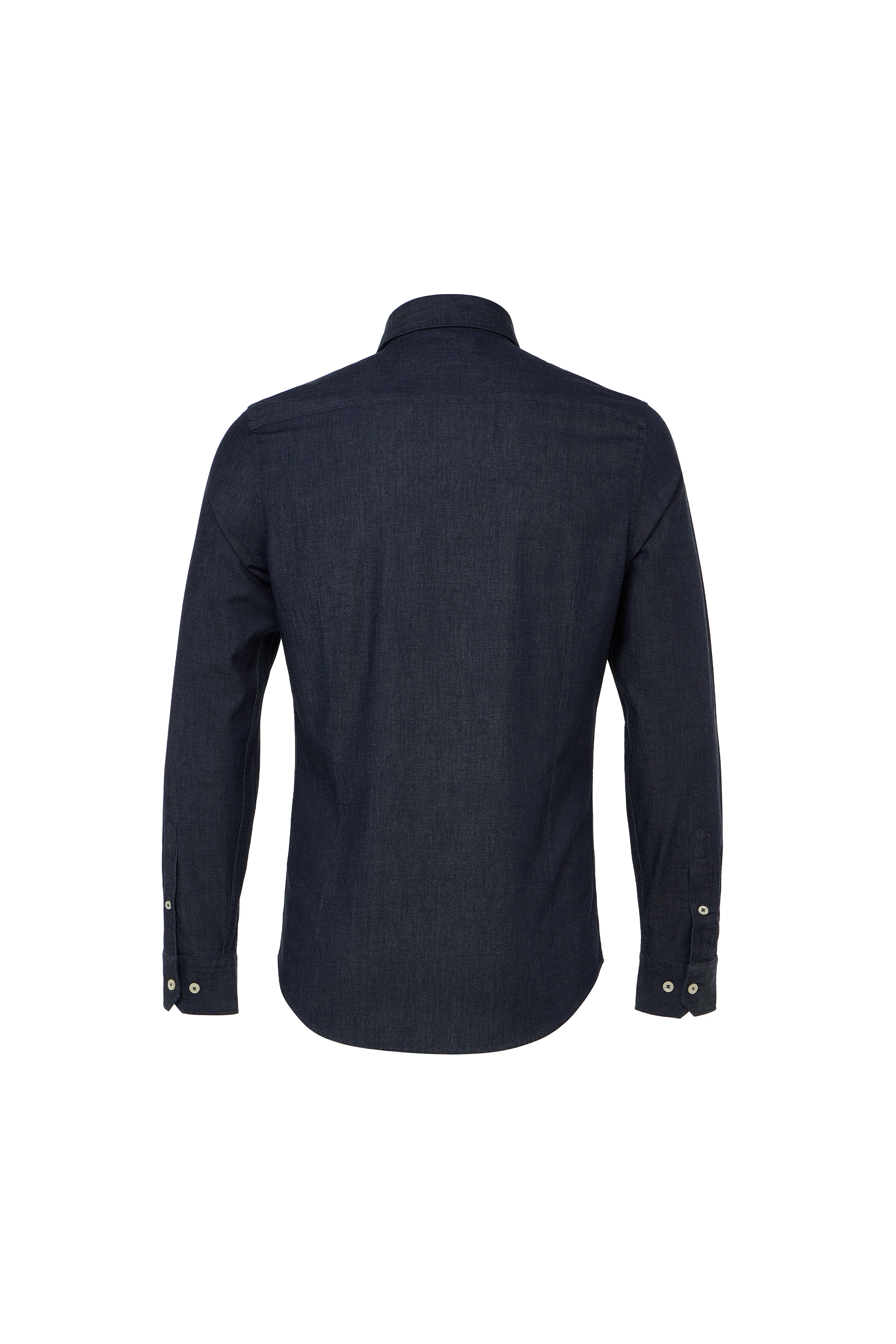 Denim Washed Stretch Button Down Shirt
