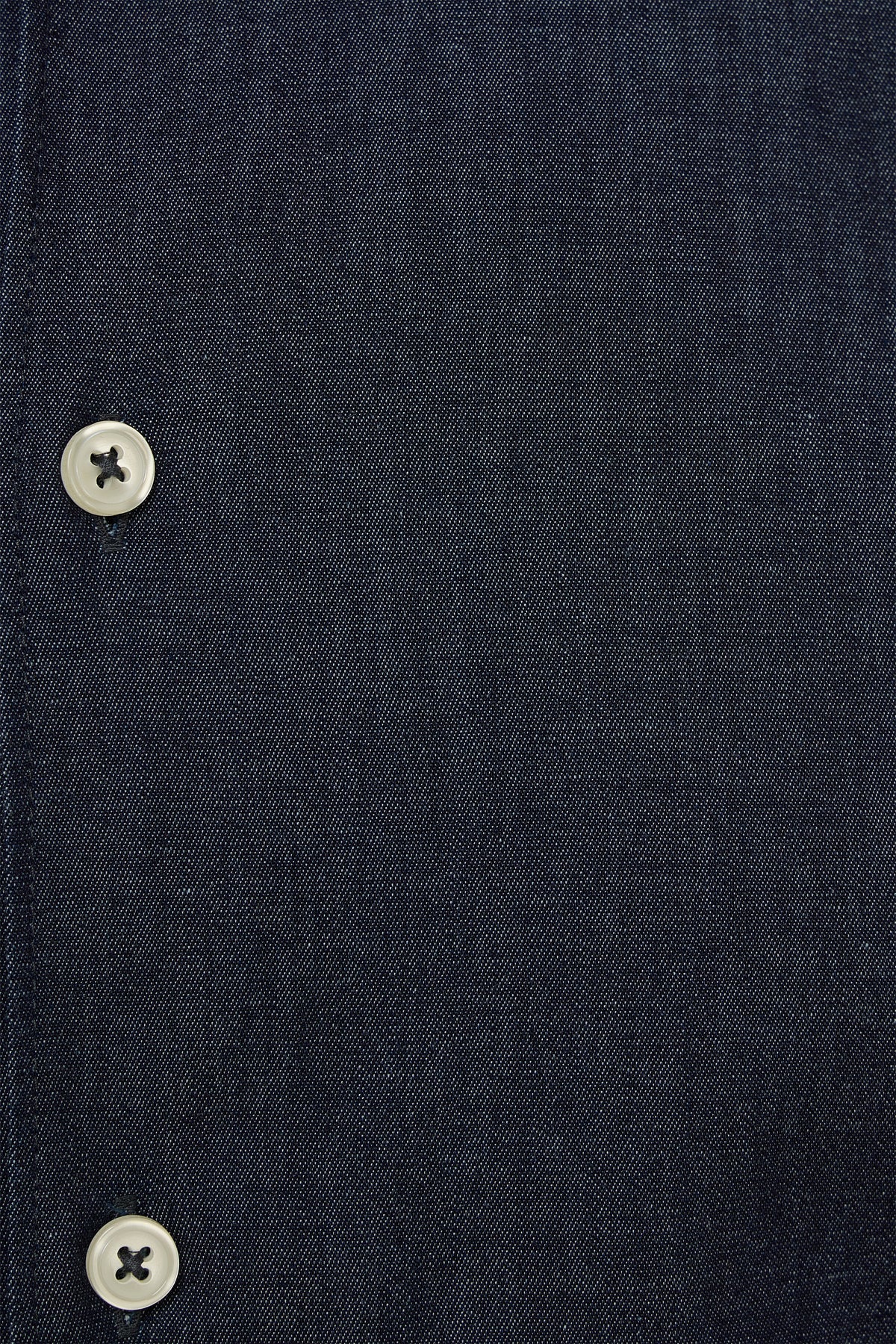 Denim Washed Stretch Button Down Shirt