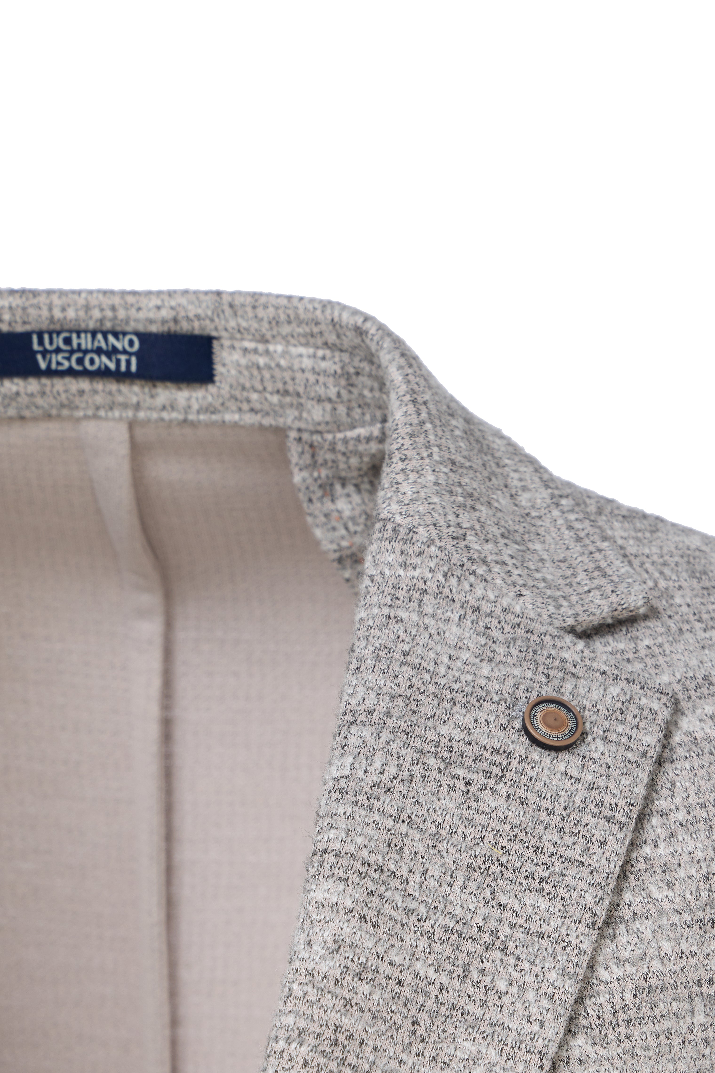 Grey Cashmere Touch Knit Sport Coat