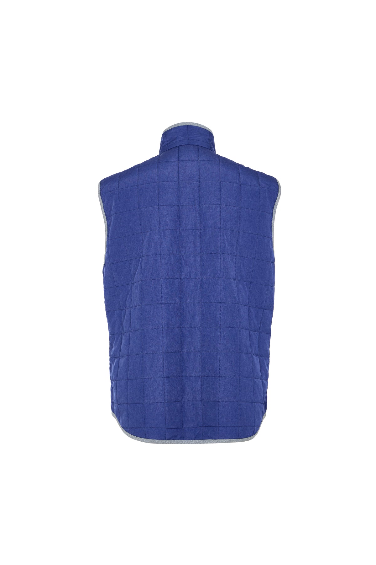 Navy Double Zip Quilted Performance Vest
