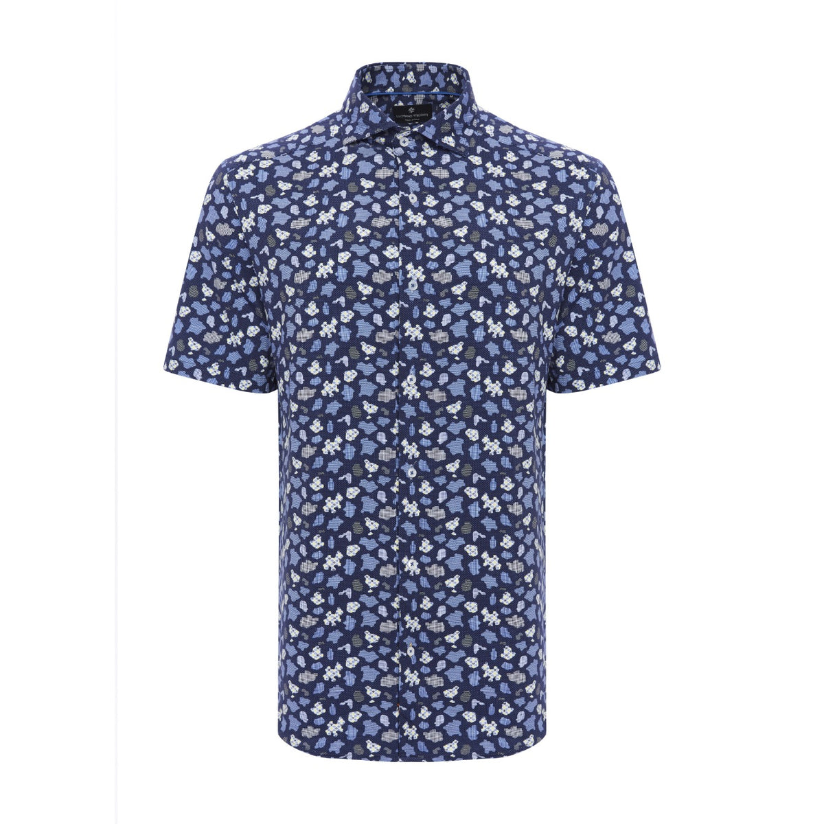 Puzzle Print Short Sleeve Shirt
