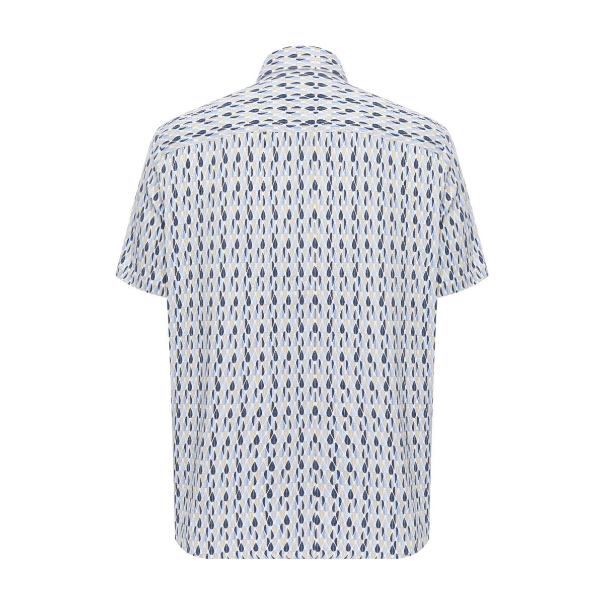 Feathers Print Short Sleeve Shirt