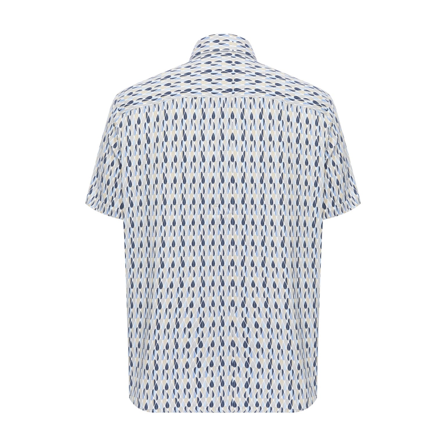 Feathers Print Short Sleeve Shirt