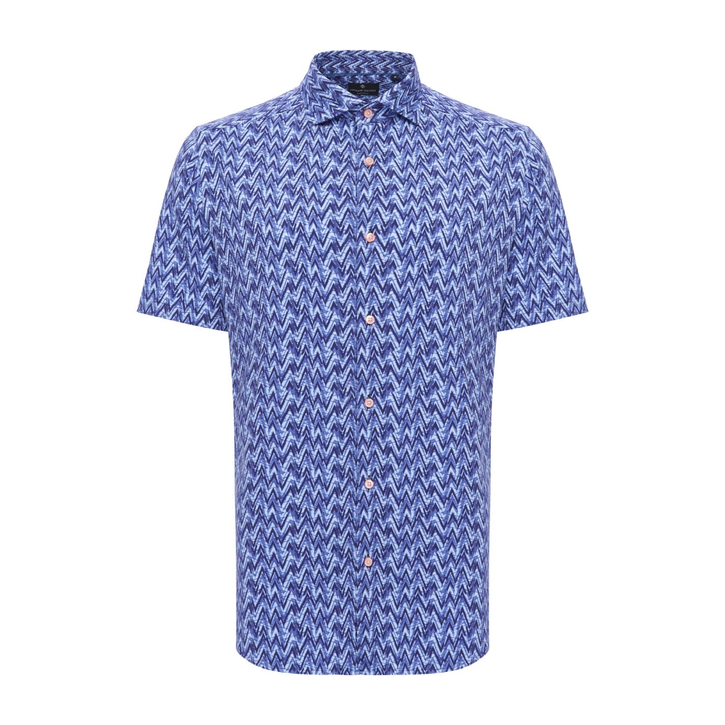 Zig Zag Print Short Sleeve Shirt