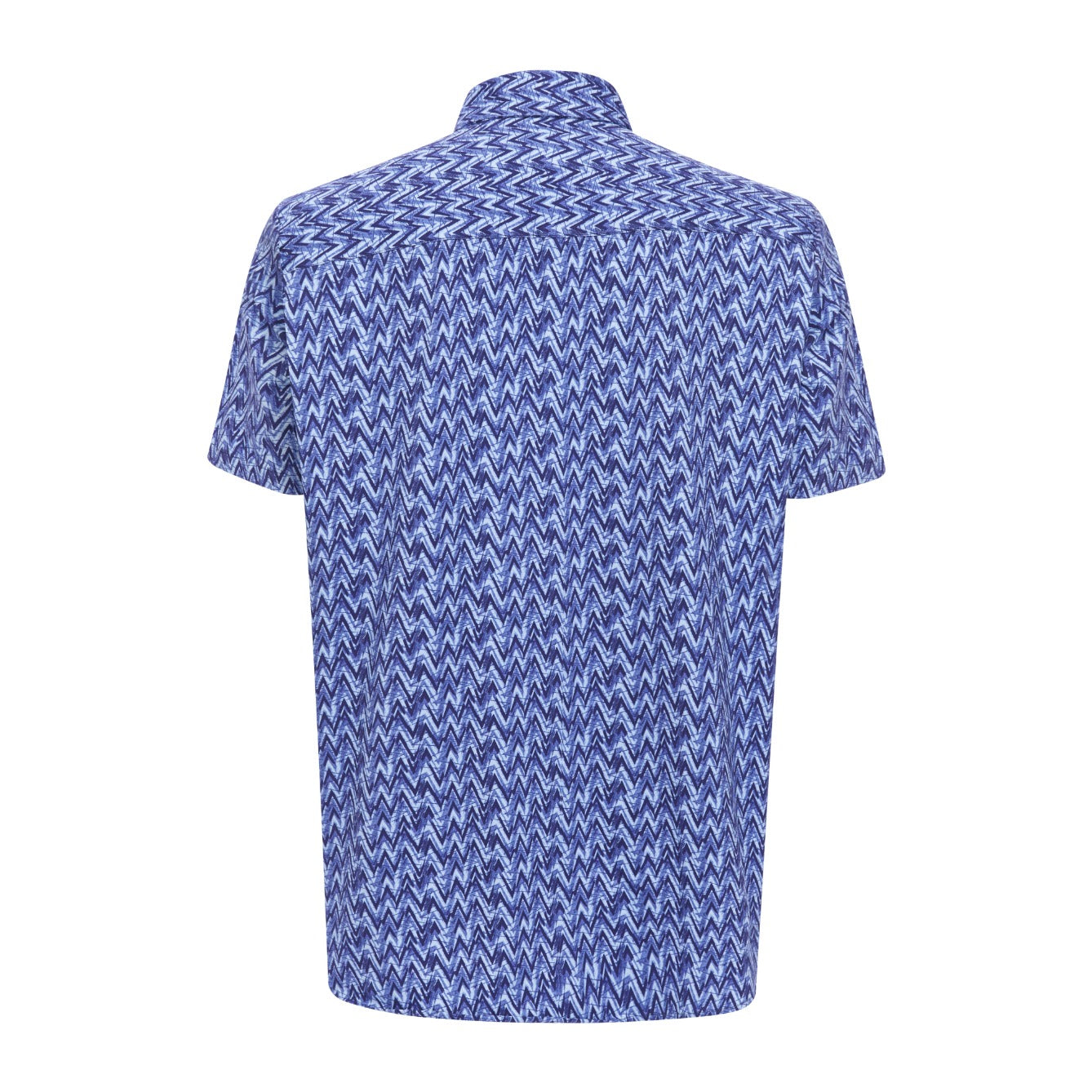 Zig Zag Print Short Sleeve Shirt