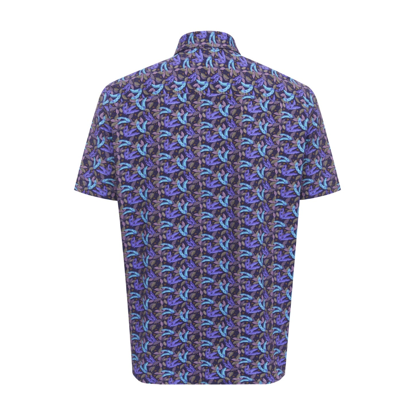 Banana Leaf Print Short Sleeve Shirt