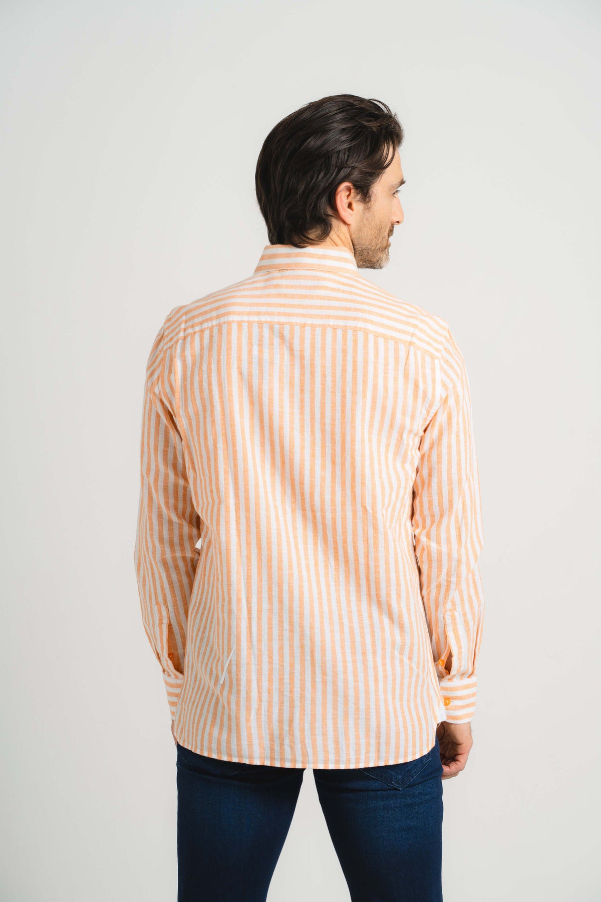 Tangerine Vigneti Linen Shirt
