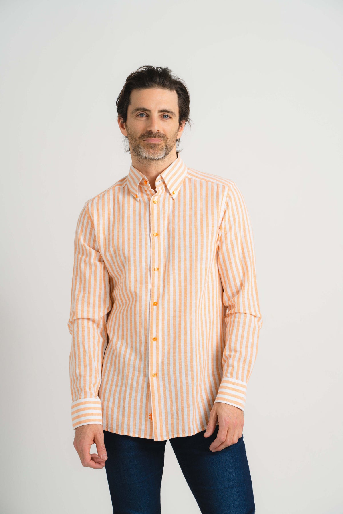 Tangerine Vigneti Linen Shirt