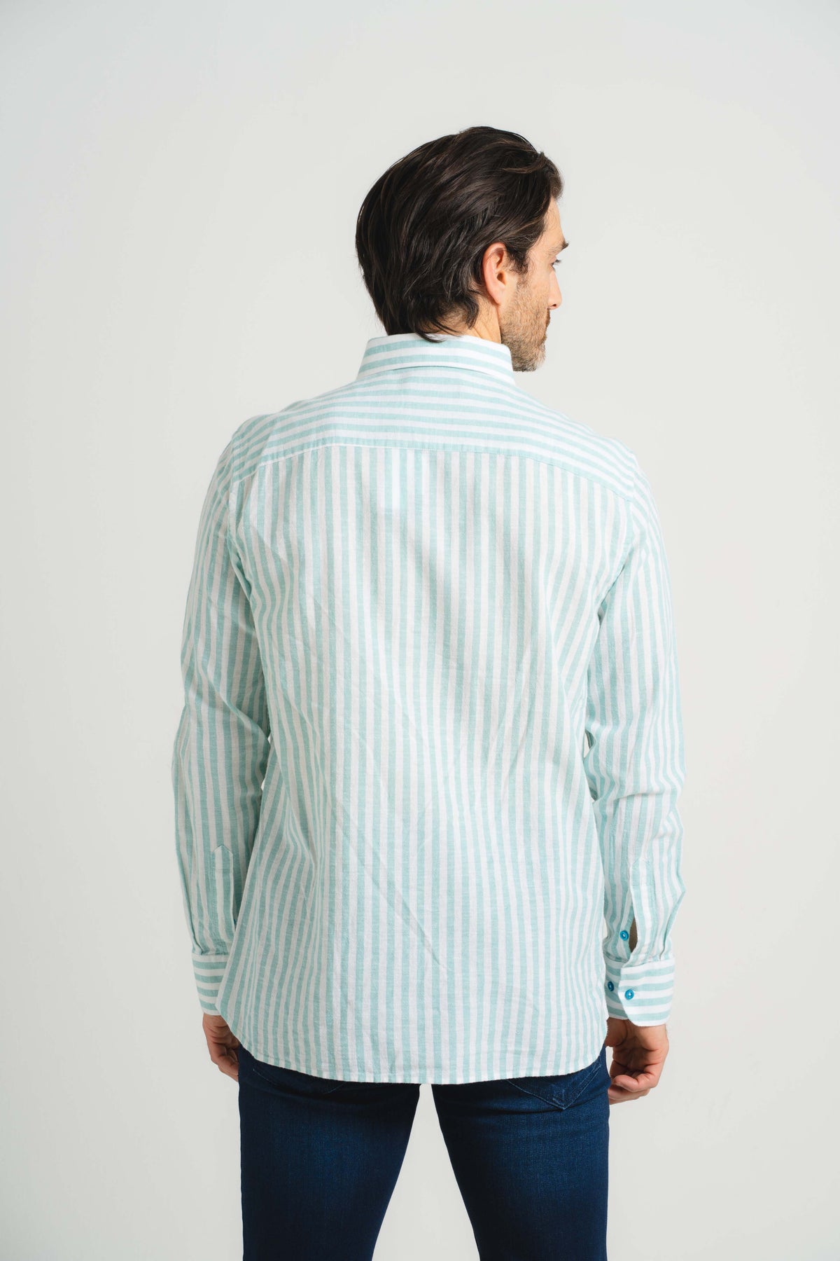 Aqua Vigneti Linen Shirt