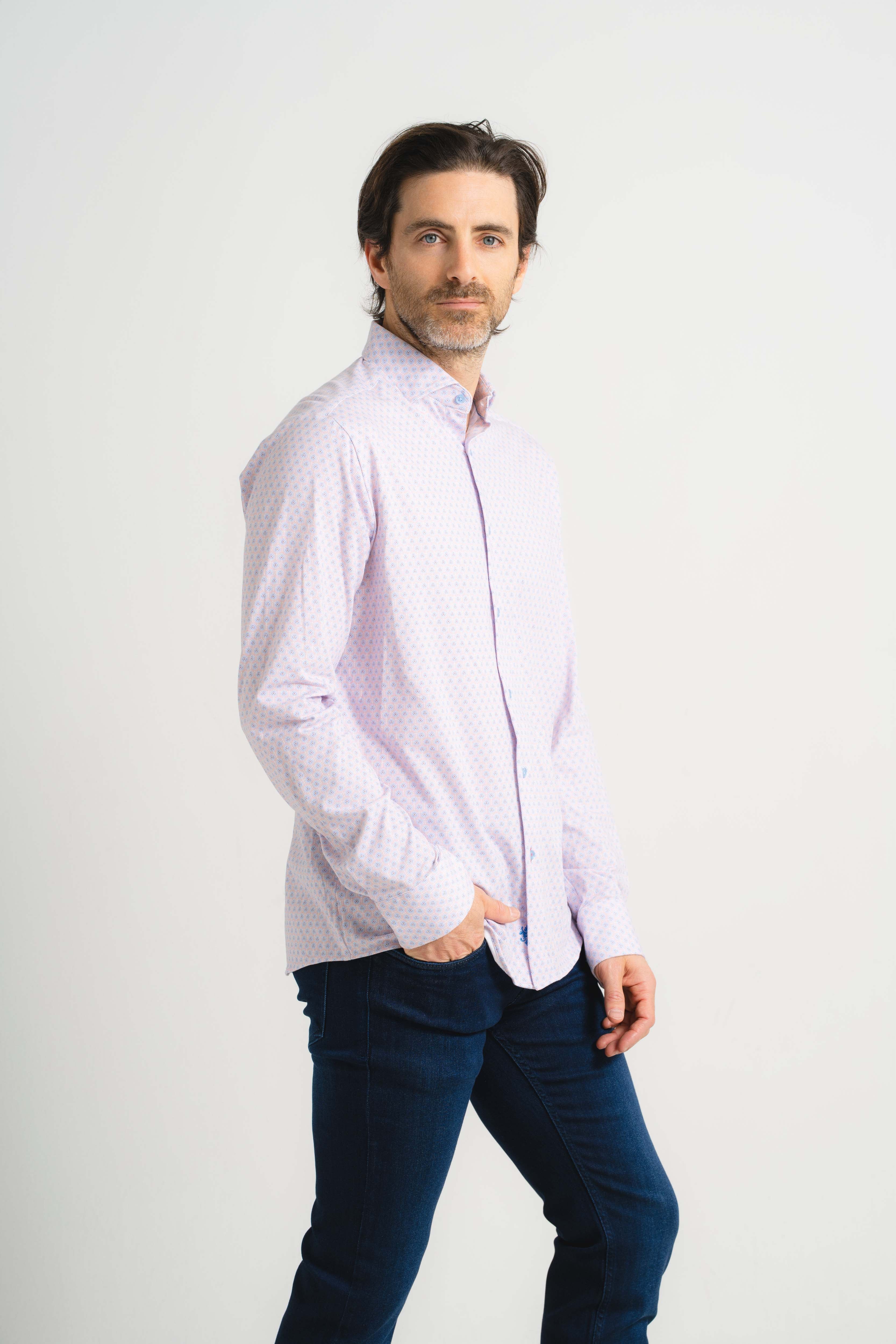 Multi Hex Print Shirt