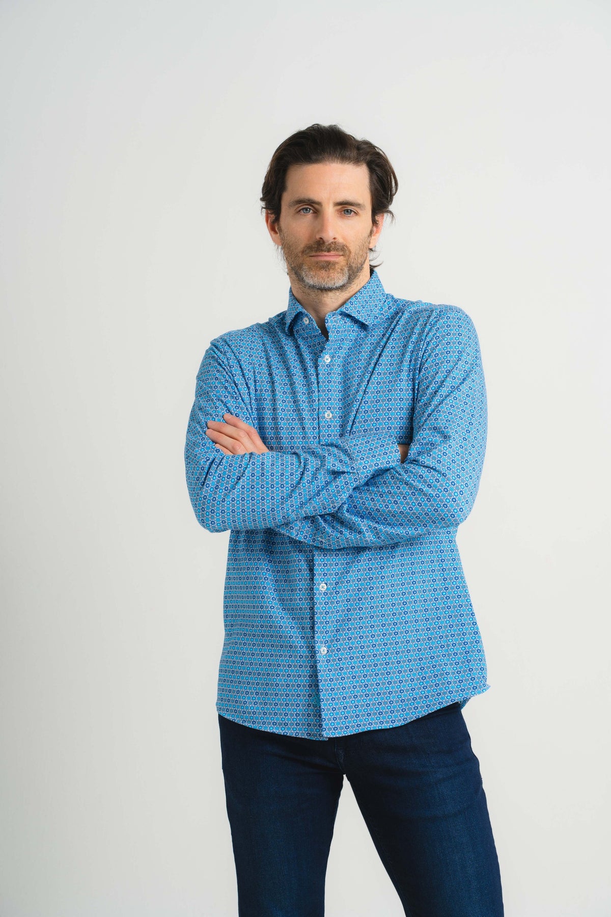 Geo Circle Print Shirt