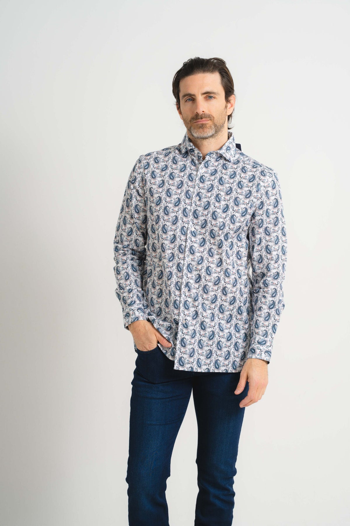 Paisley Floral Print Shirt