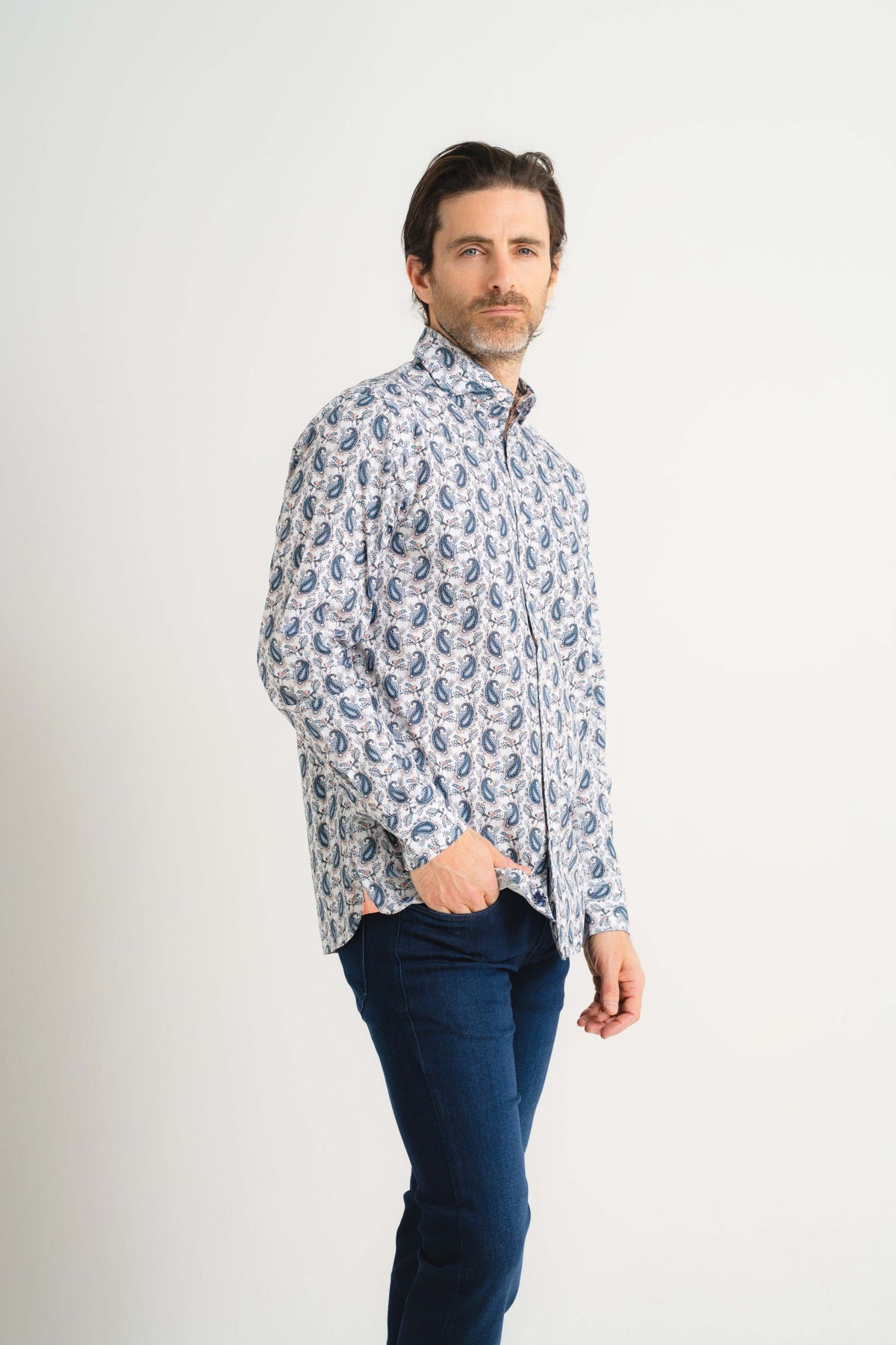 Paisley Floral Print Shirt
