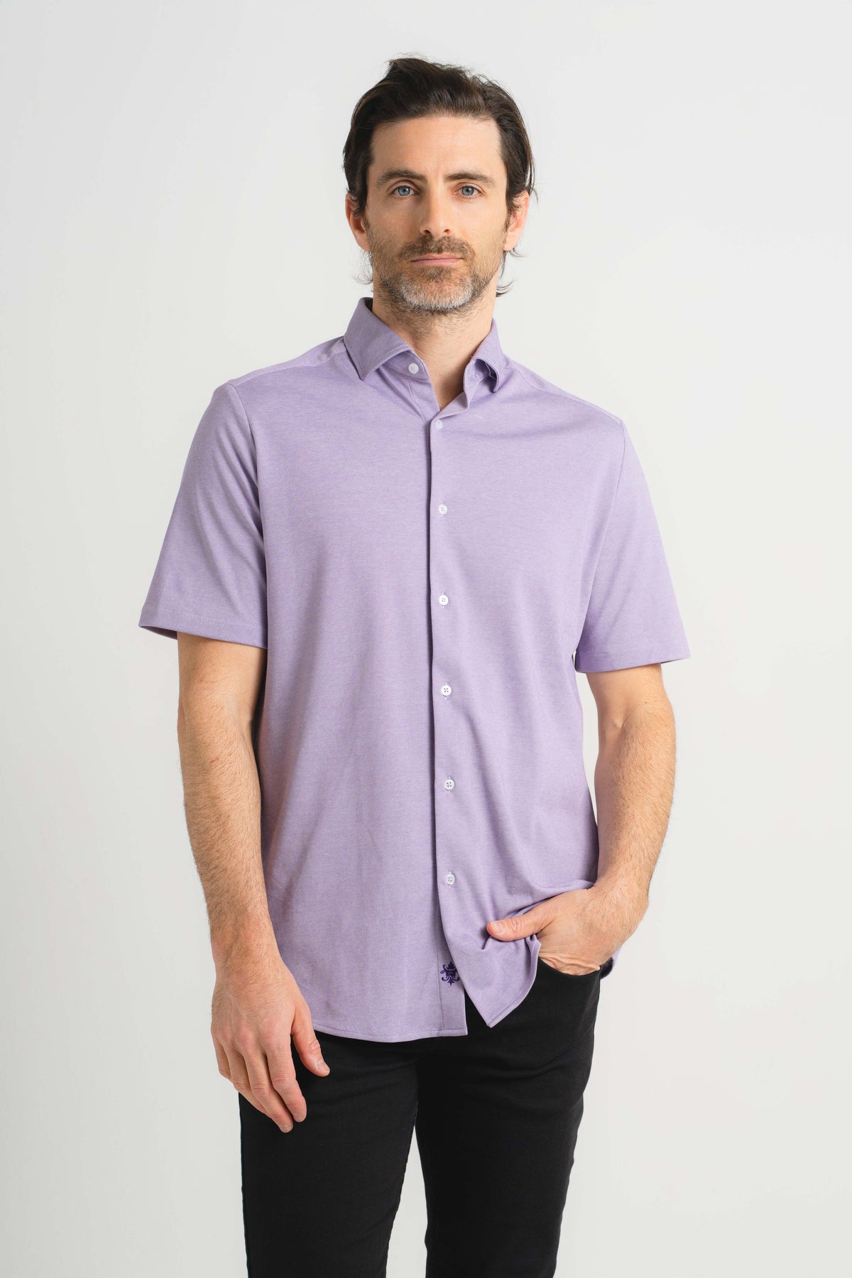 Plum Piacere Knit Short Sleeve Shirt